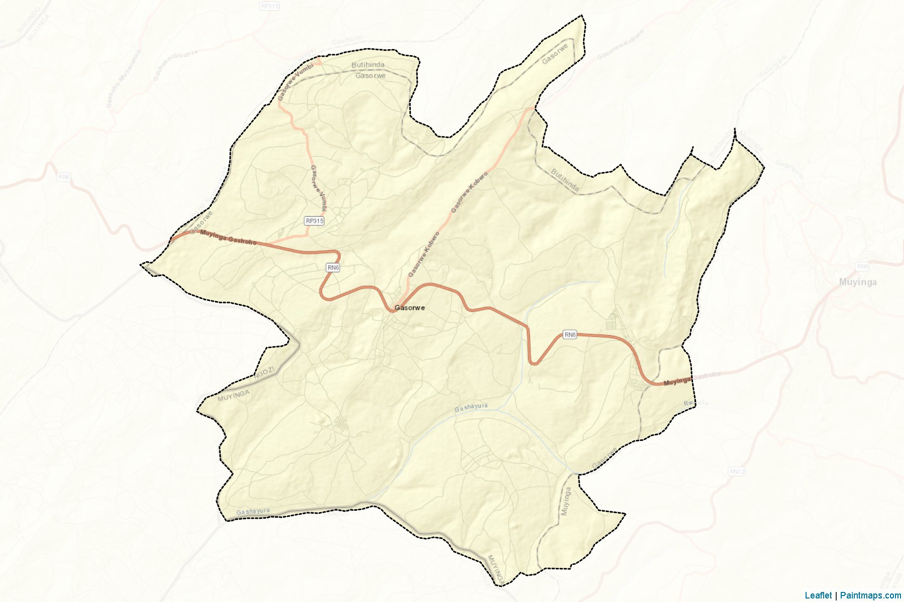 Gasorwe (Muyinga Province) Map Cropping Samples-2