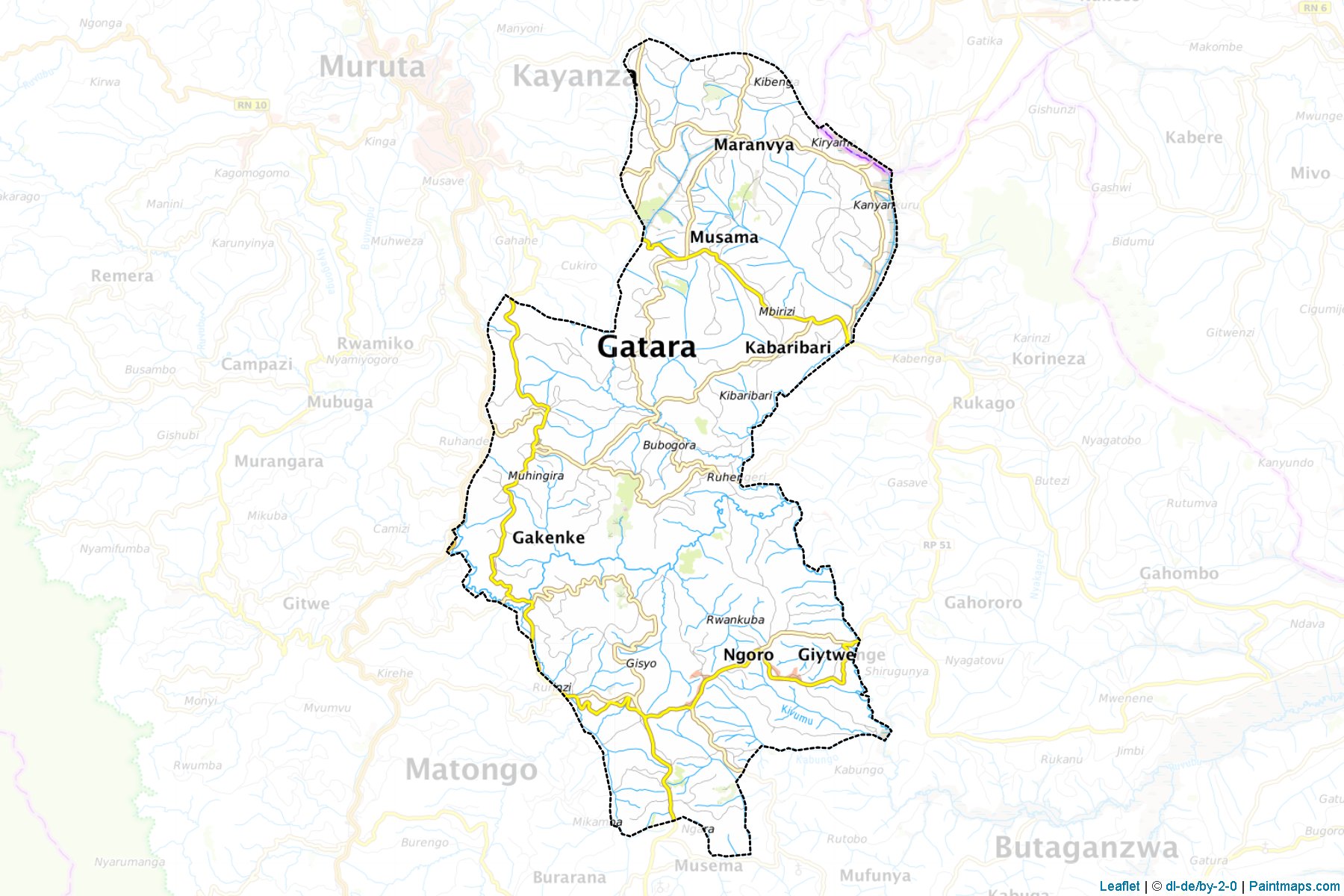 Gatara (Kayanza Province) Map Cropping Samples-1