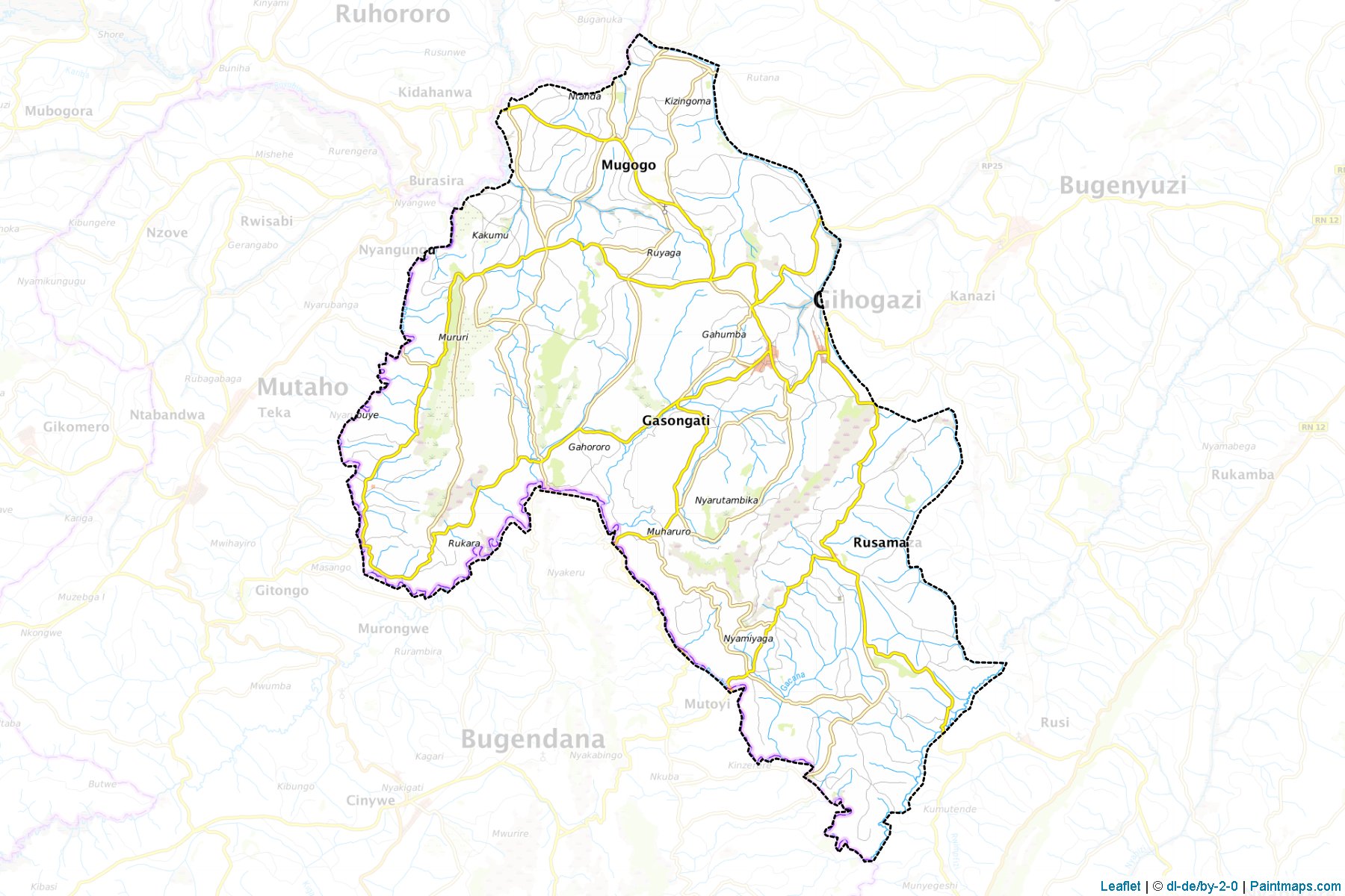 Gihogazi (Karuzi Province) Map Cropping Samples-1