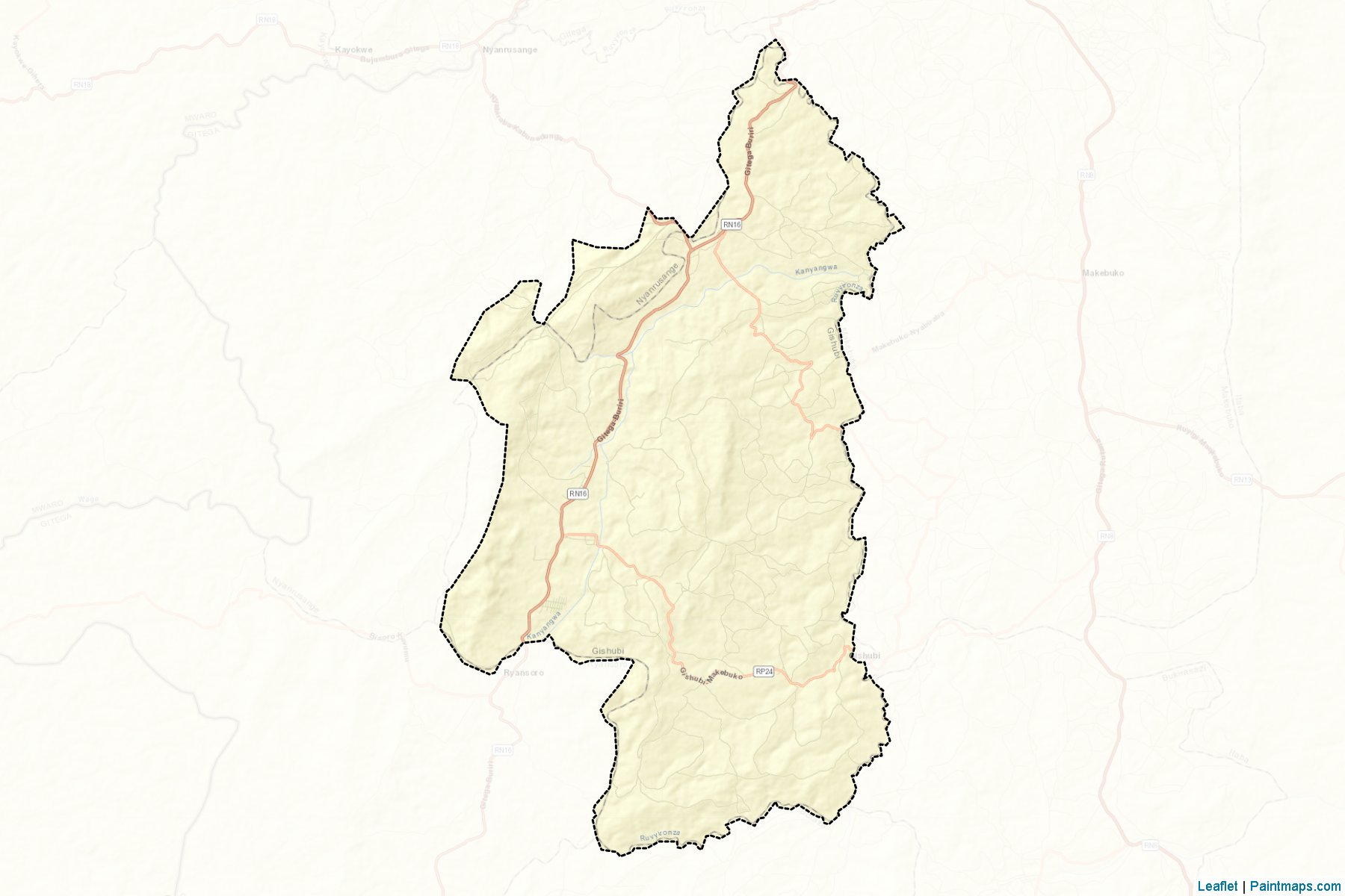 Muestras de recorte de mapas Gishubi (Gitega)-2