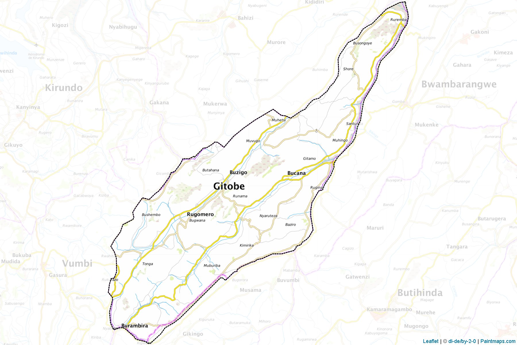 Gitobe (Kirundo Province) Map Cropping Samples-1