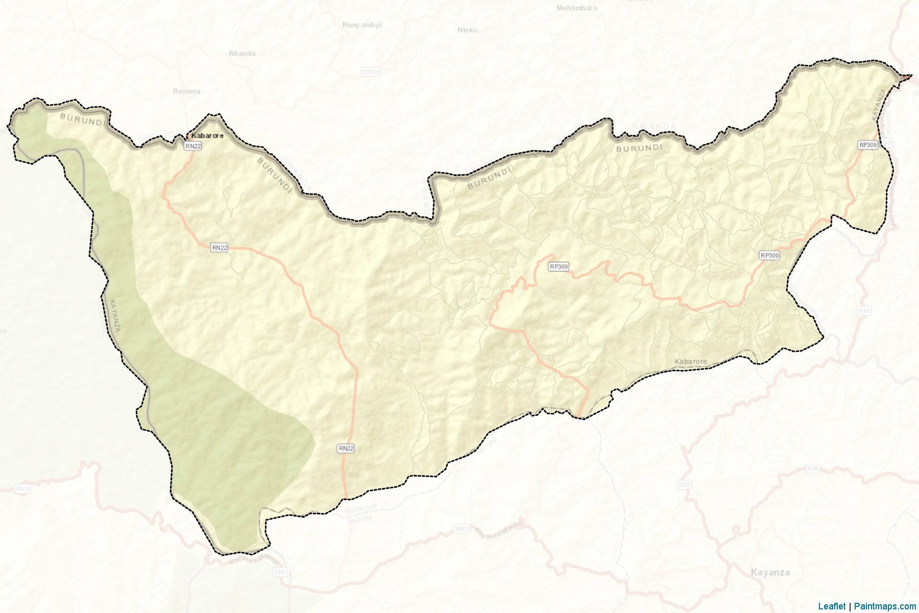 Muestras de recorte de mapas Kabarore (Kayanza)-2