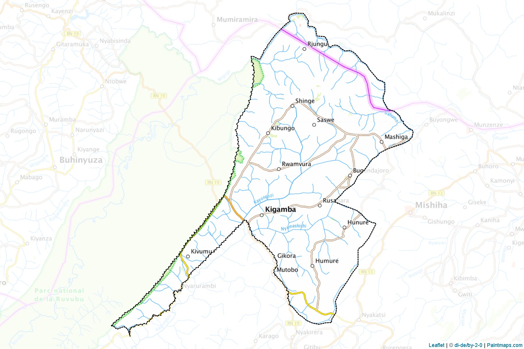 Kigamba (Cankuzo Province) Map Cropping Samples-1