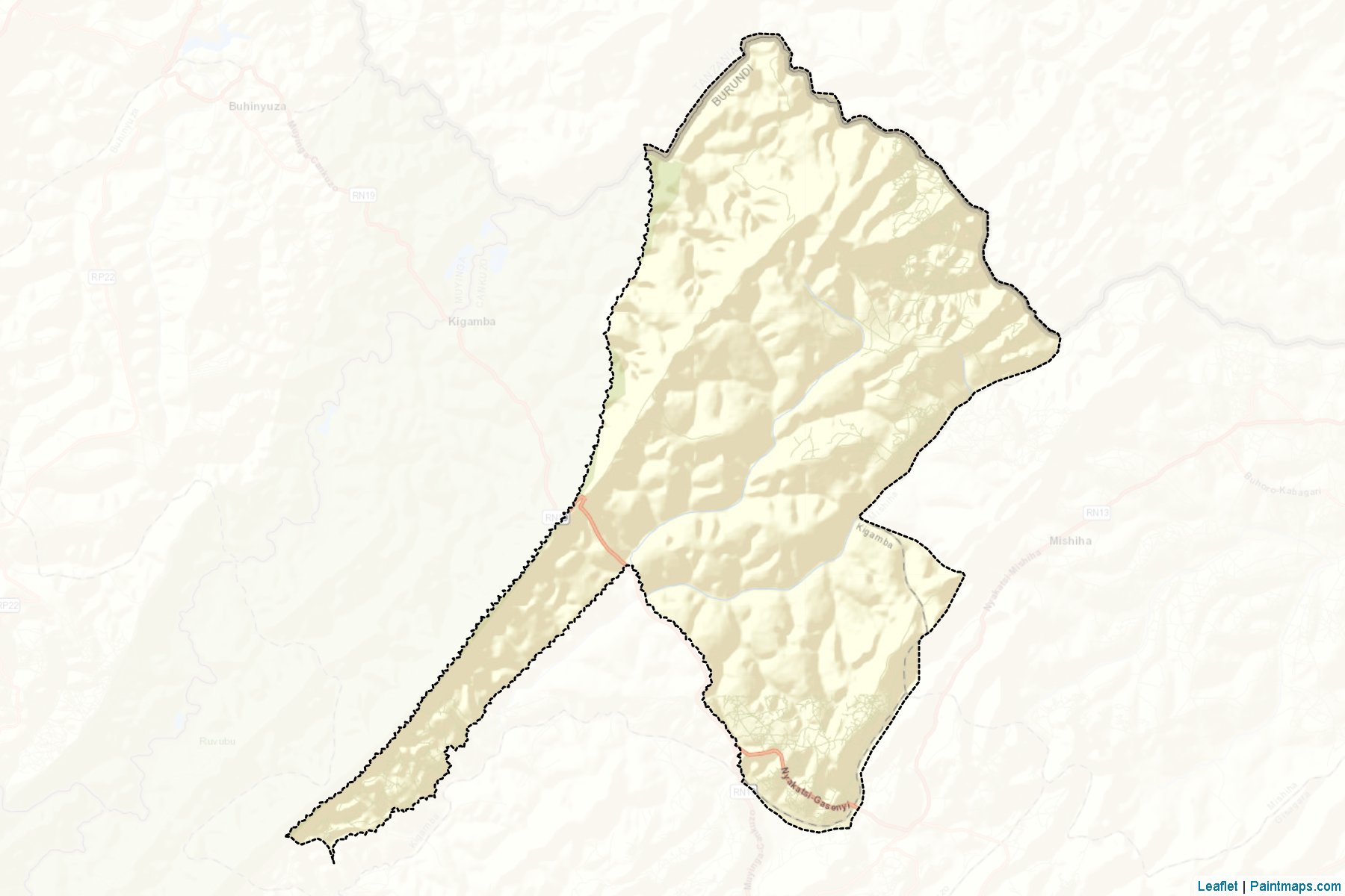 Kigamba (Cankuzo Province) Map Cropping Samples-2