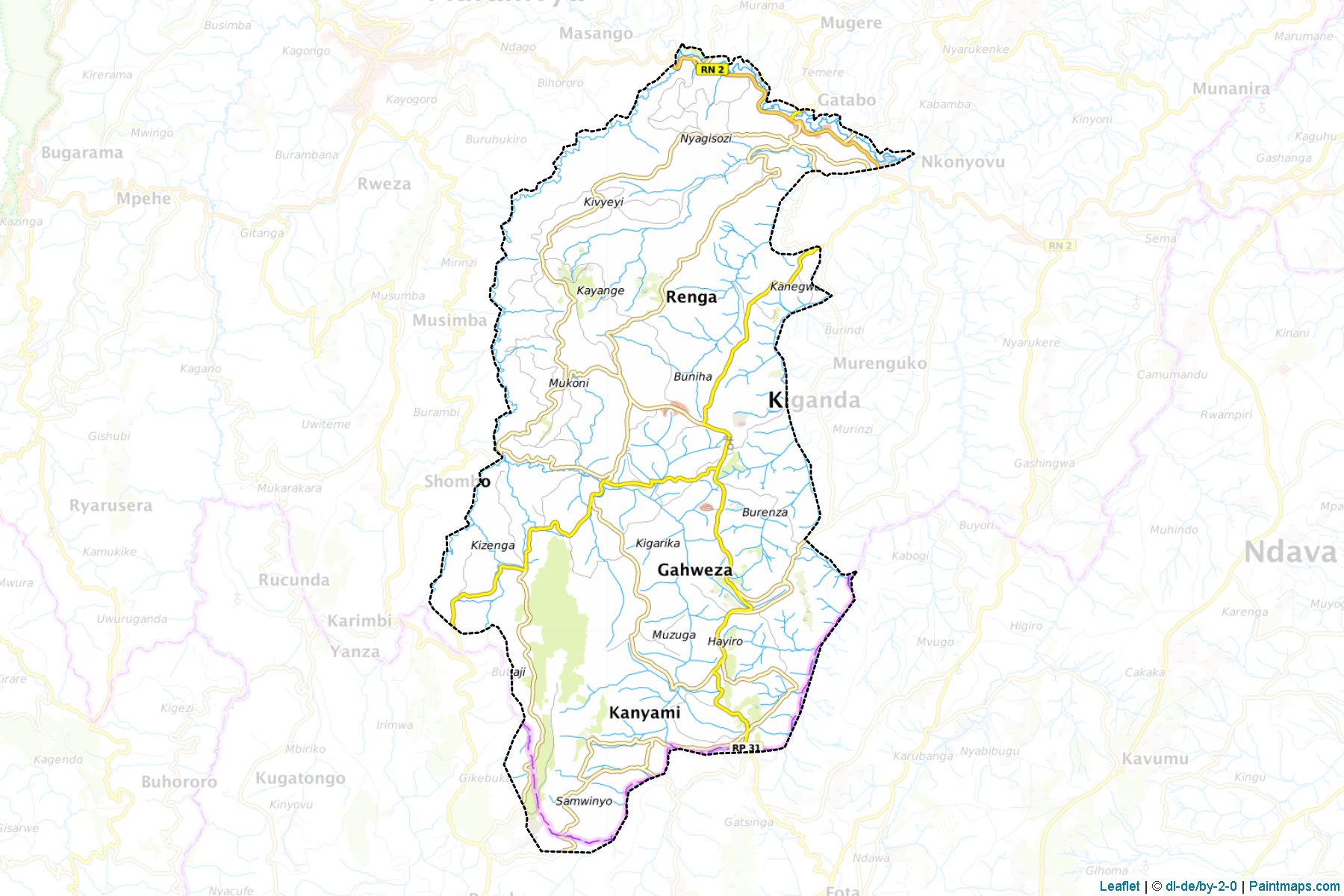 Kiganda (Muramvya Province) Map Cropping Samples-1