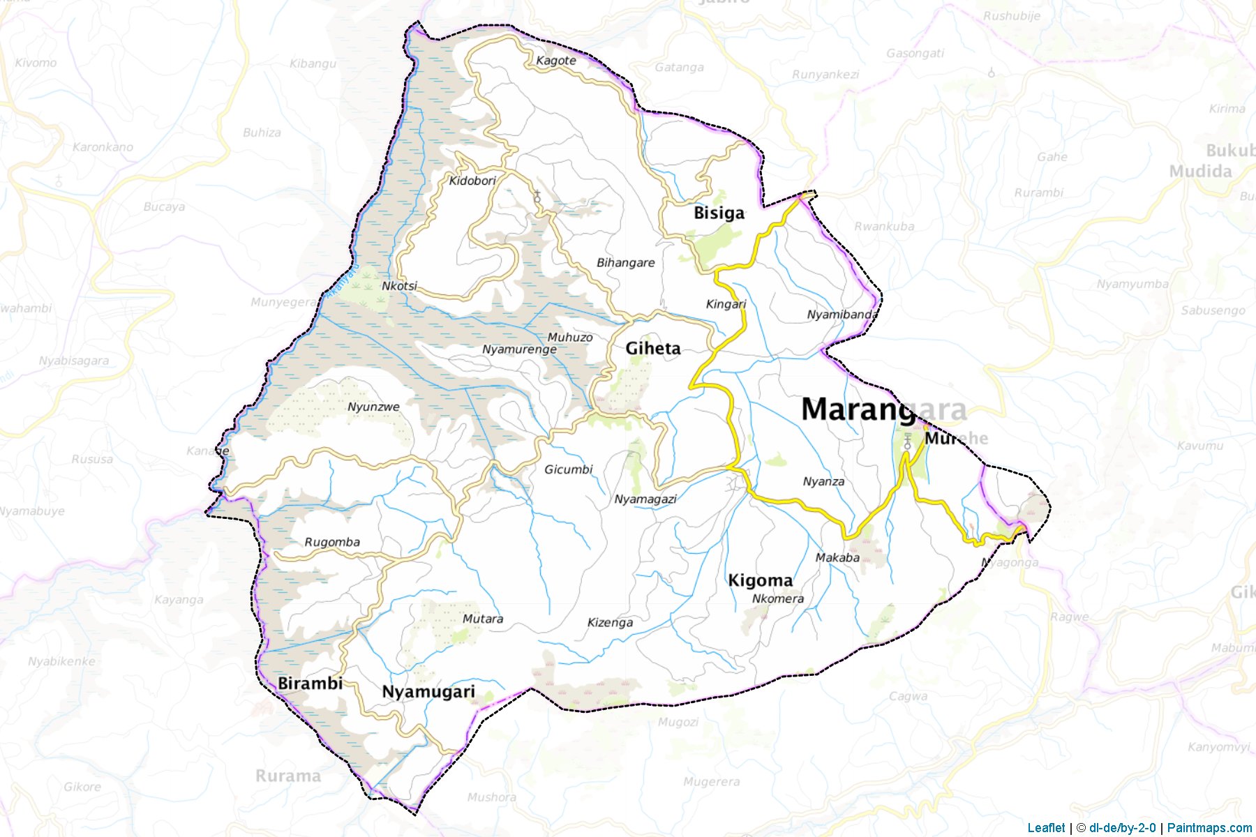 Marangara (Ngozi Province) Map Cropping Samples-1