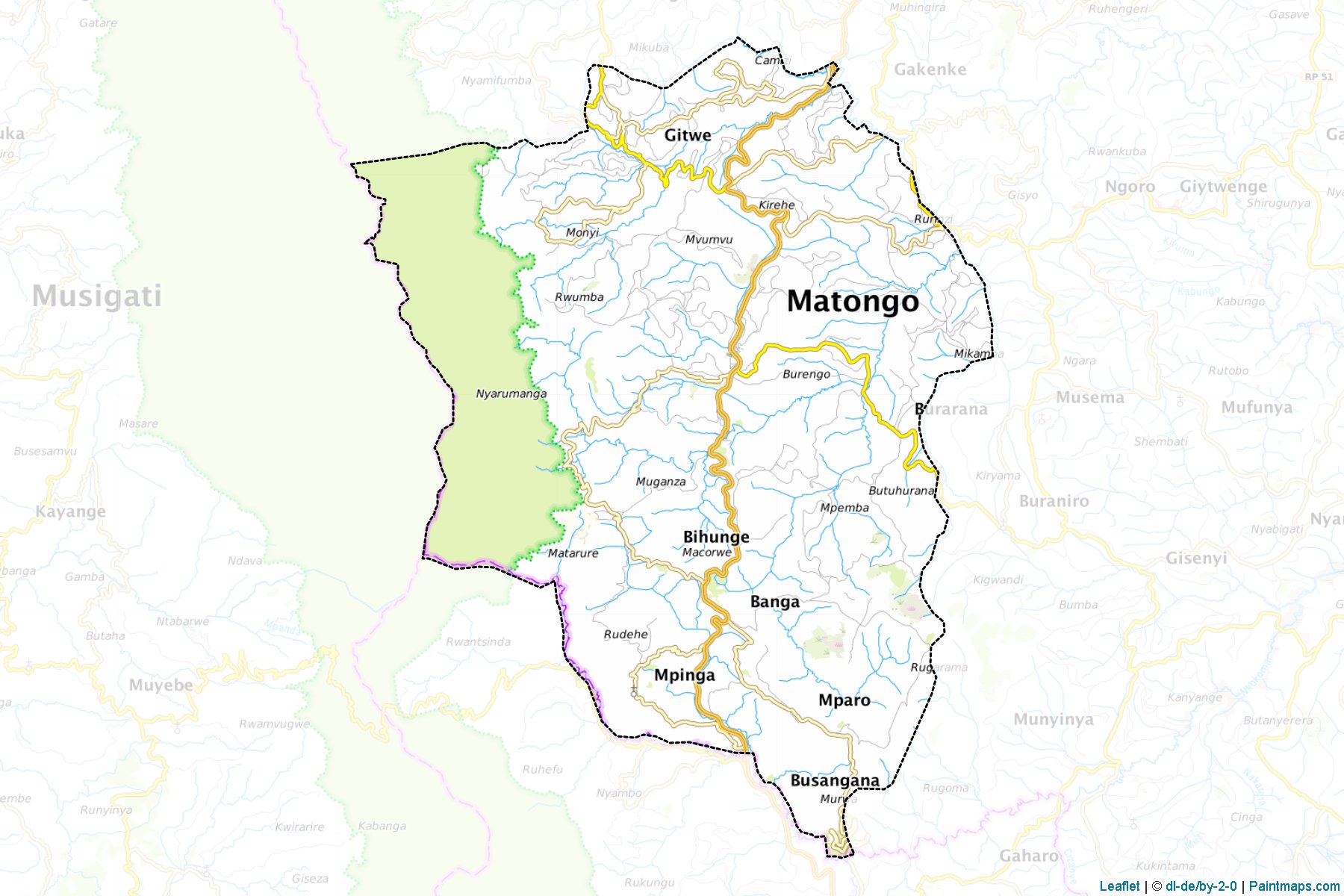 Matongo (Kayanza Province) Map Cropping Samples-1