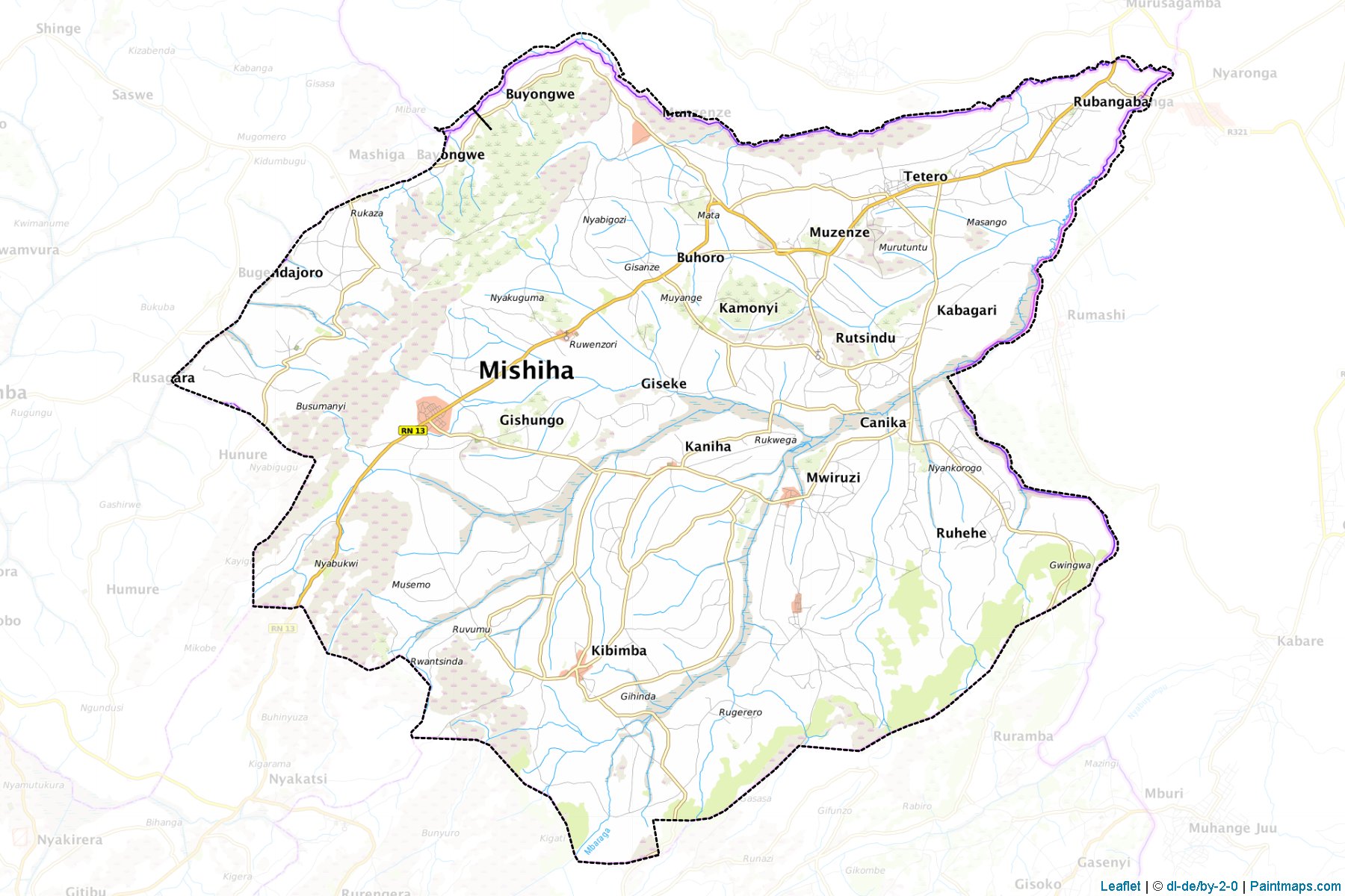 Muestras de recorte de mapas Mishiha (Cankuzo)-1