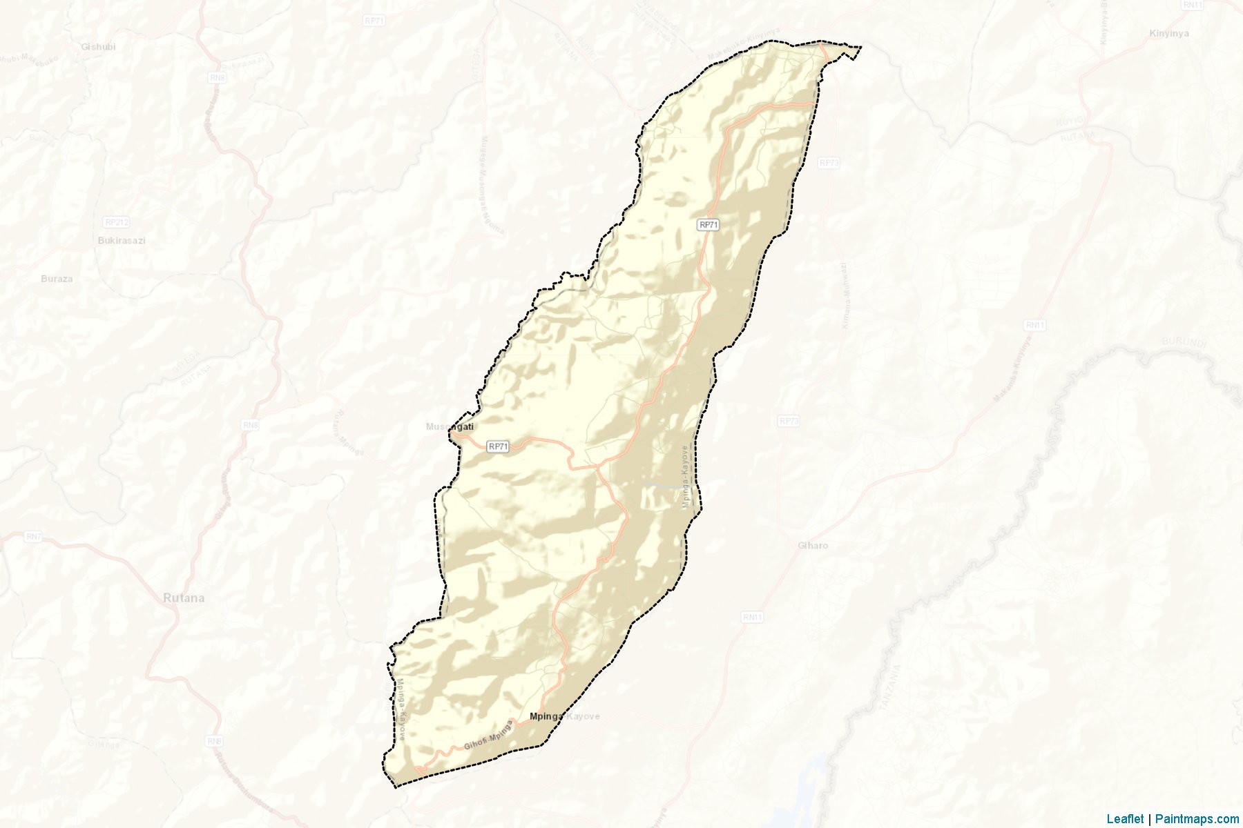 Muestras de recorte de mapas Mpinga-Kayove (Rutana)-2