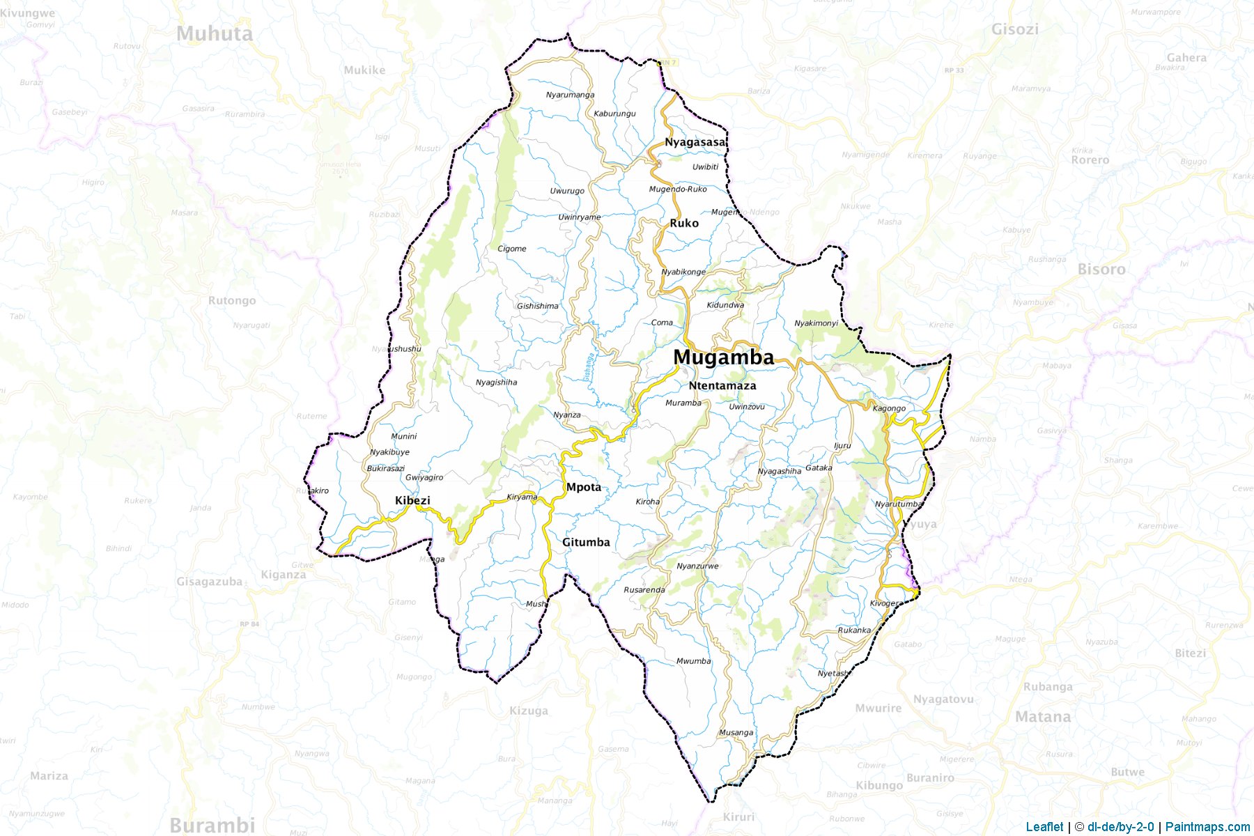 Mugamba (Bururi Province) Map Cropping Samples-1