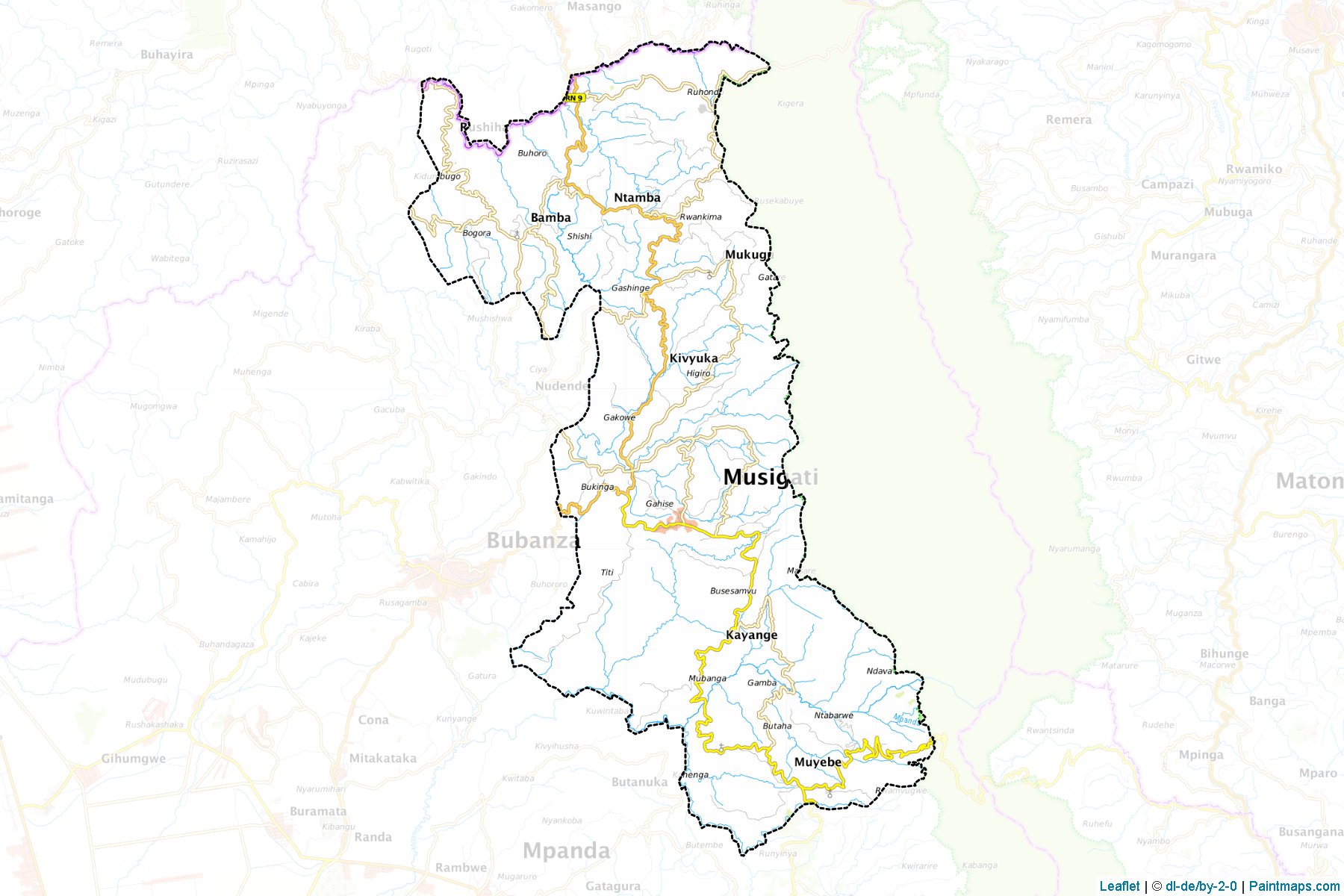 Muestras de recorte de mapas Musigati (Bubanza)-1