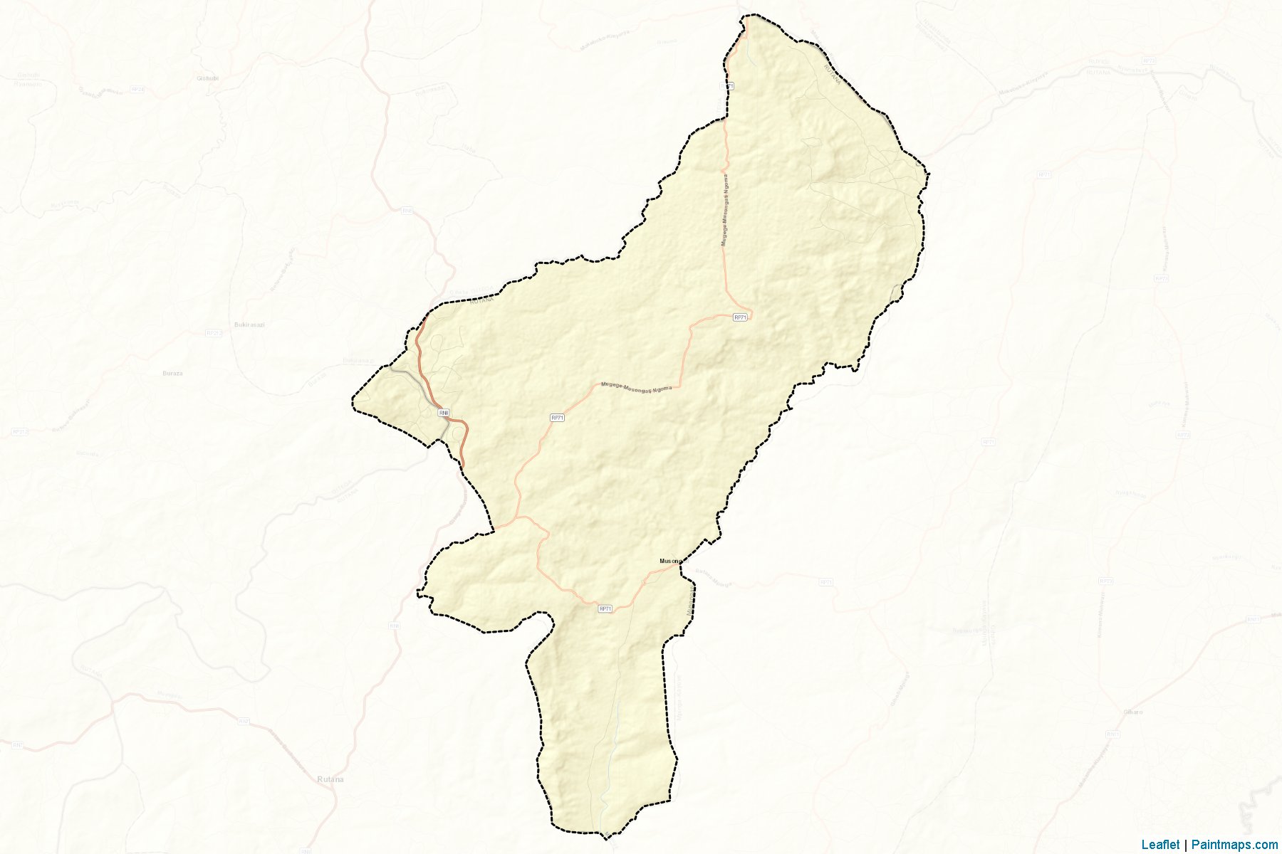 Musongati (Rutana Province) Map Cropping Samples-2