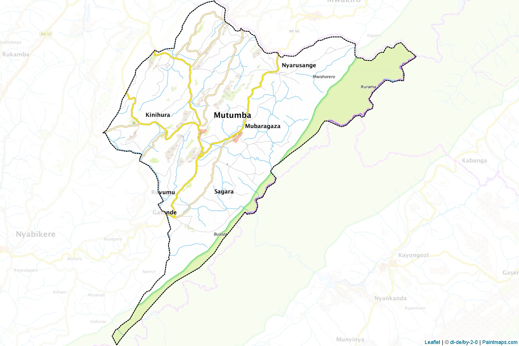 Muestras de recorte de mapas Mutumba (Karuzi)-1