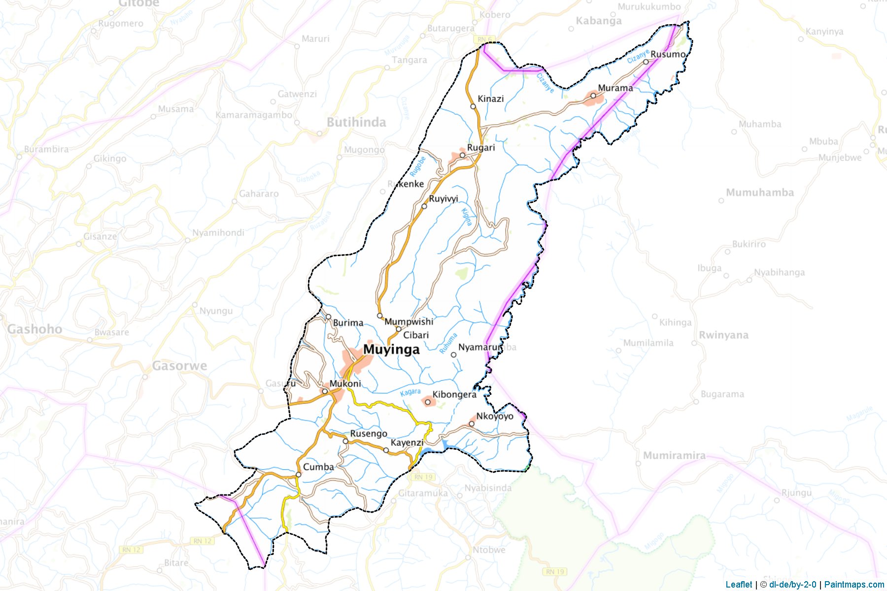 Muyinga (Muyinga Province) Map Cropping Samples-1