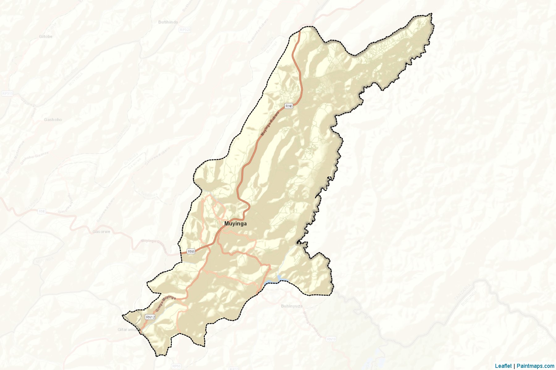 Muyinga (Muyinga Province) Map Cropping Samples-2