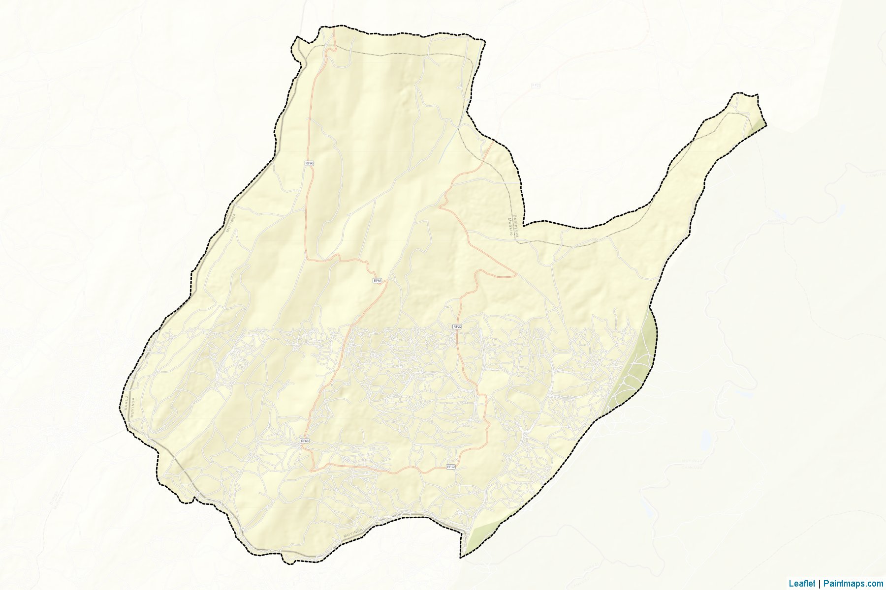 Mwakiro (Muyinga Province) Map Cropping Samples-2