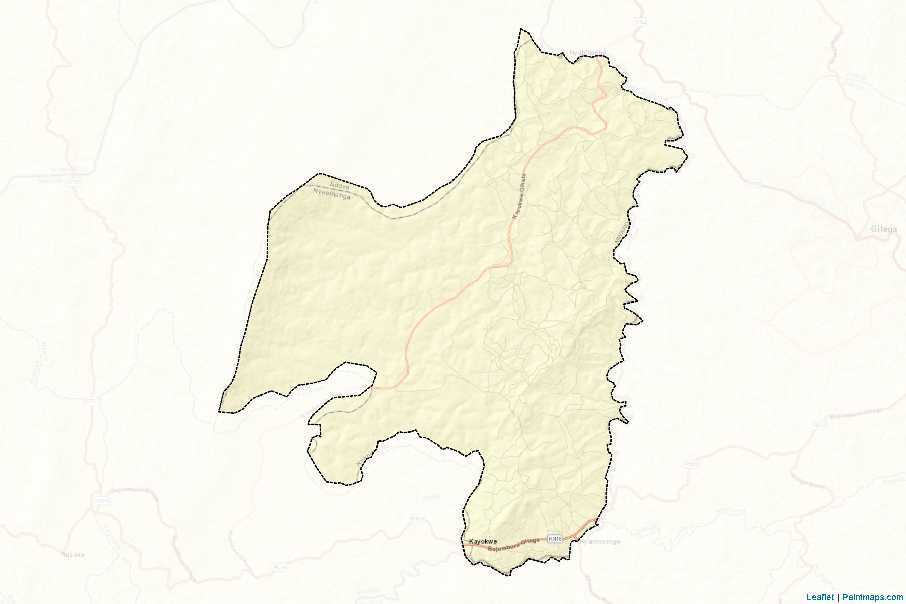 Muestras de recorte de mapas Nyabihanga (Mwaro)-2