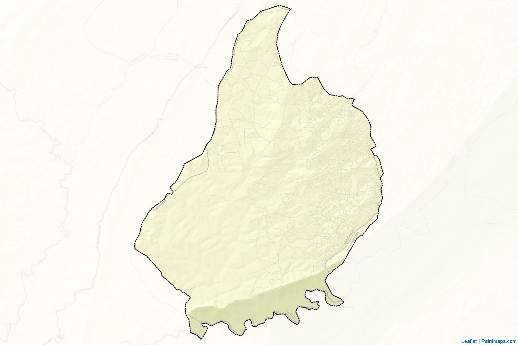 Nyabikere (Karuzi Province) Map Cropping Samples-2