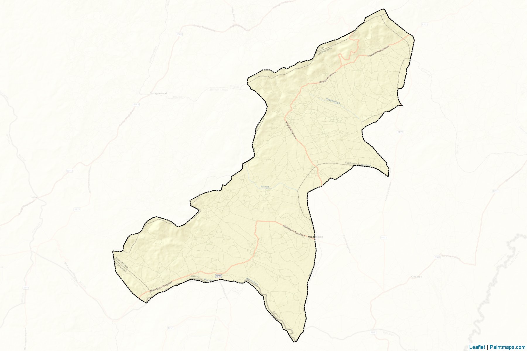 Muestras de recorte de mapas Nyabitsinda (Ruyigi)-2