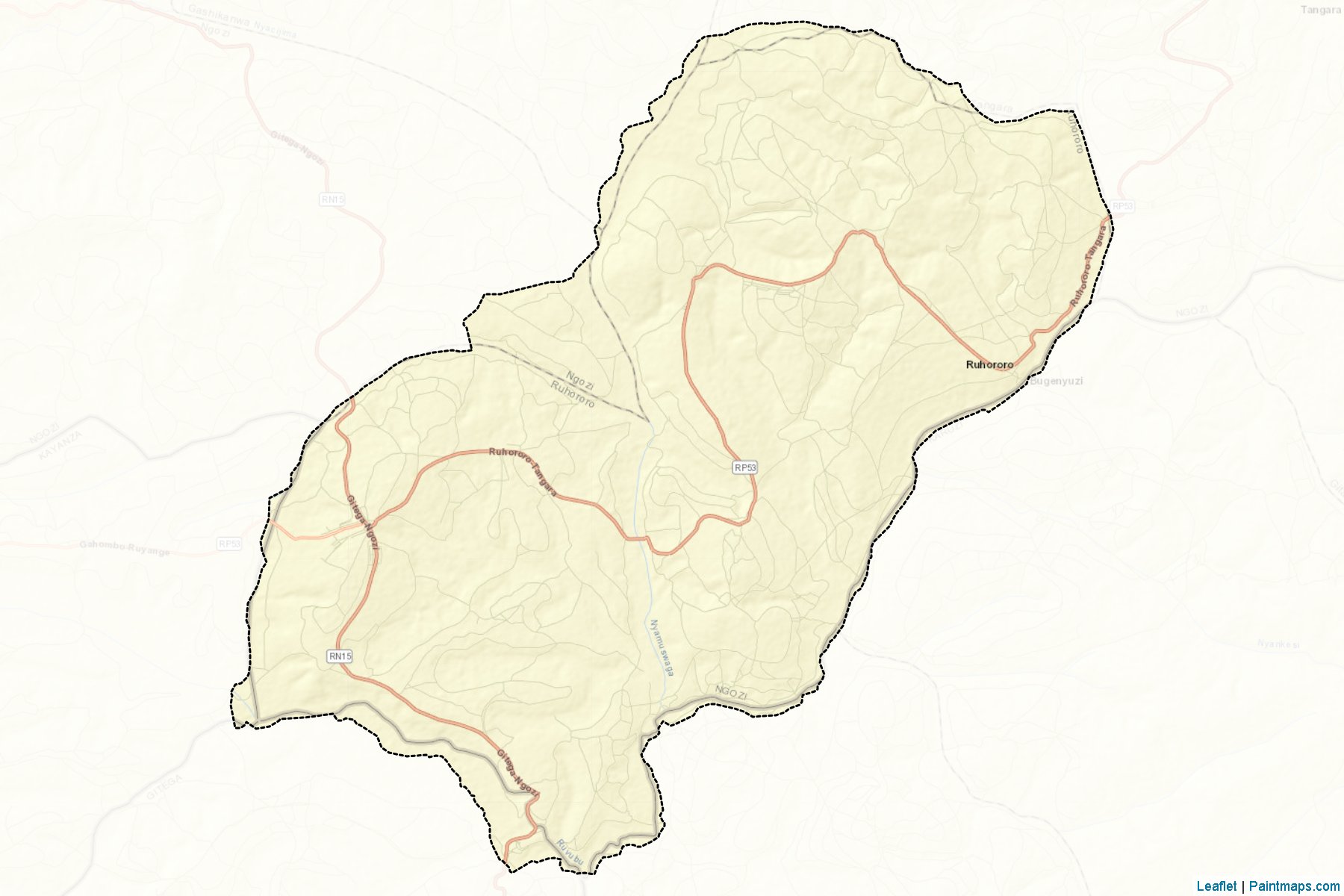 Muestras de recorte de mapas Ruhororo (Ngozi)-2