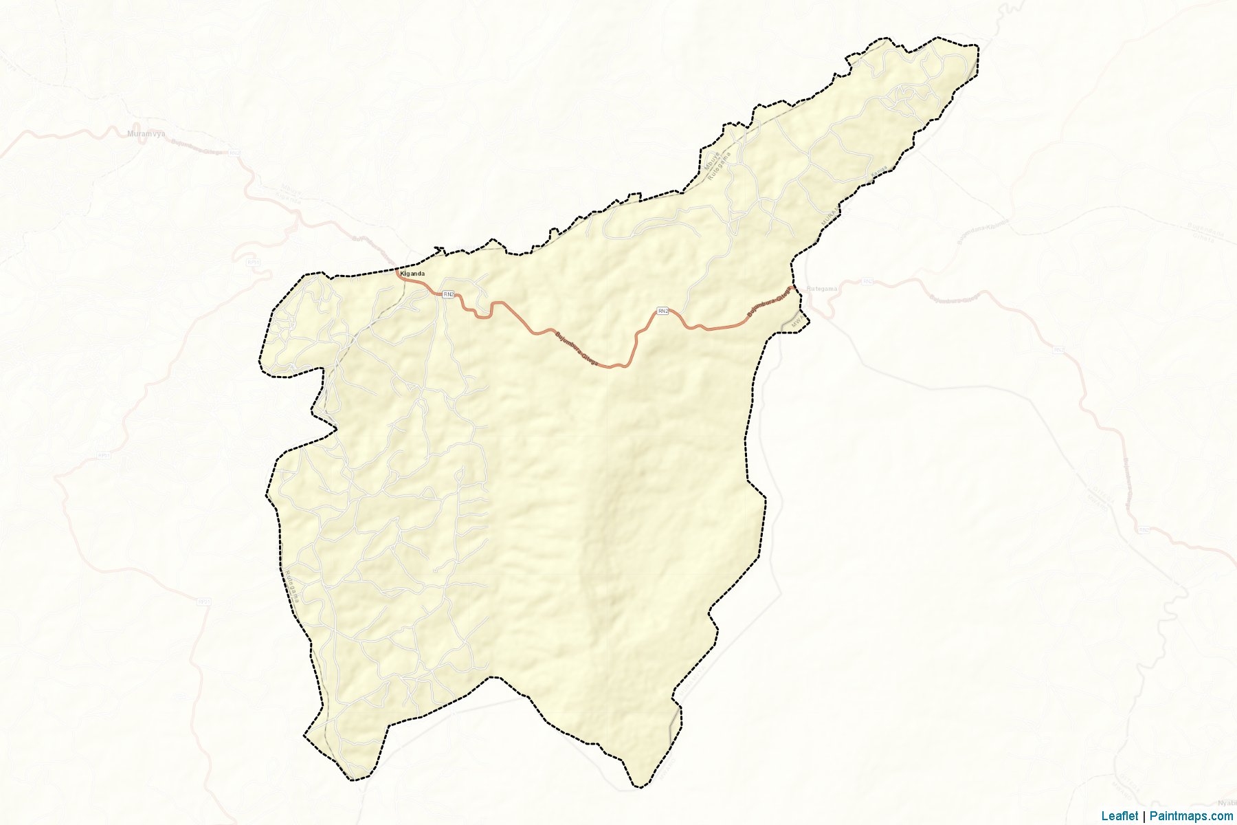 Muestras de recorte de mapas Rutegama (Muramvya)-2