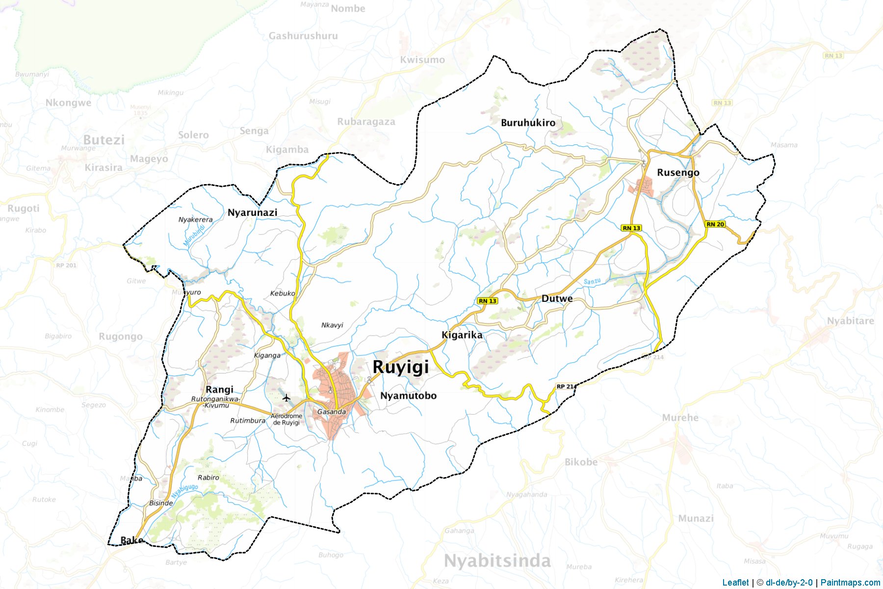 Ruyigi (Ruyigi Province) Map Cropping Samples-1