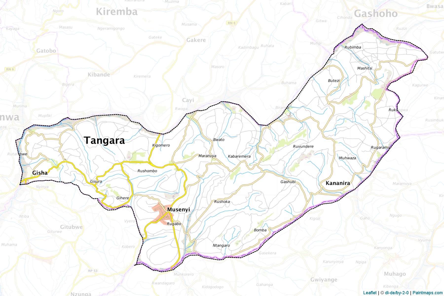 Tangara (Ngozi Province) Map Cropping Samples-1