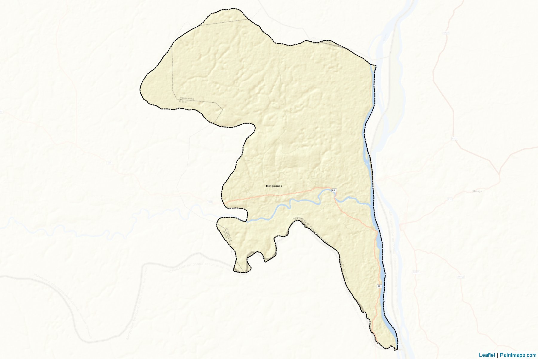 Muestras de recorte de mapas Mongoumba (Lobaye)-2