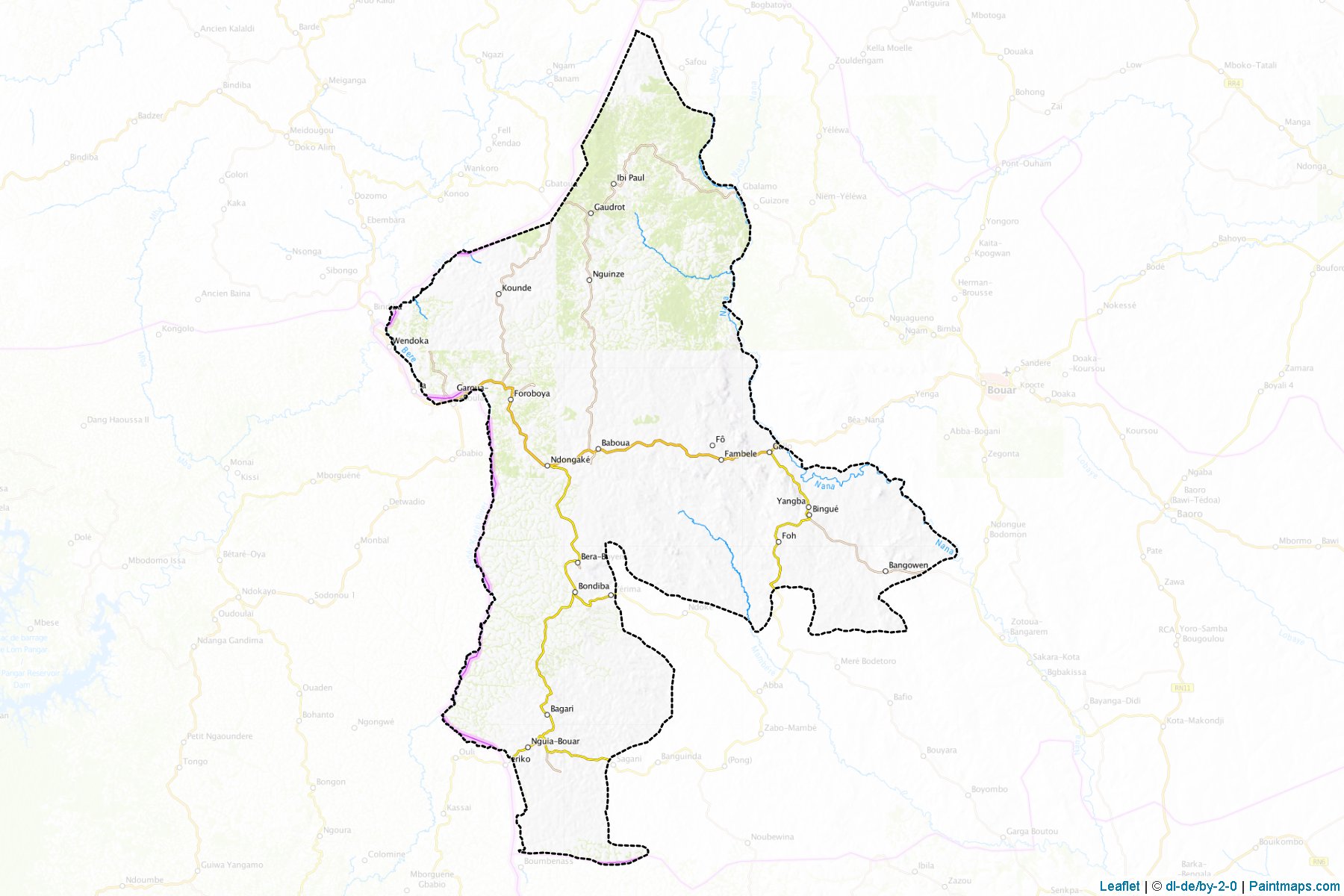 Baboua (Nana-Mambéré Prefecture) Map Cropping Samples-1