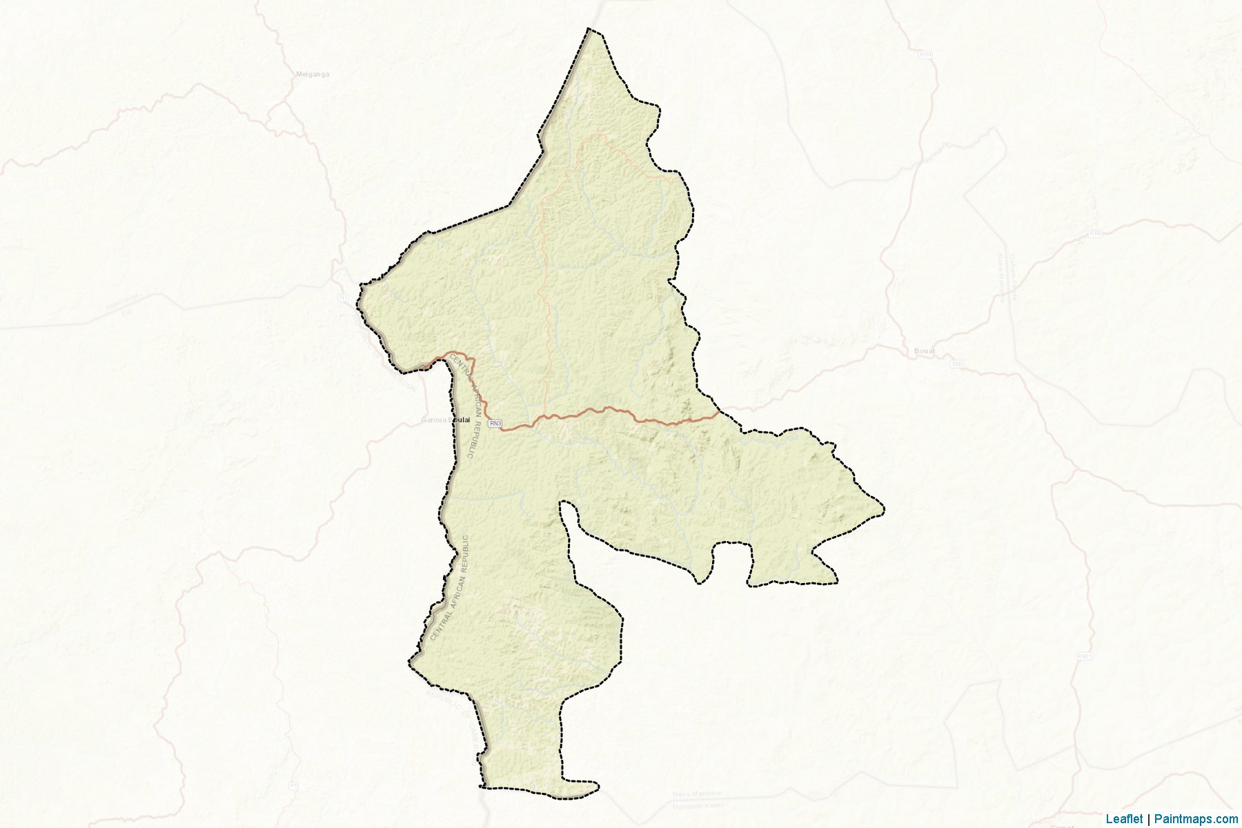 Baboua (Nana-Mambéré Prefecture) Map Cropping Samples-2