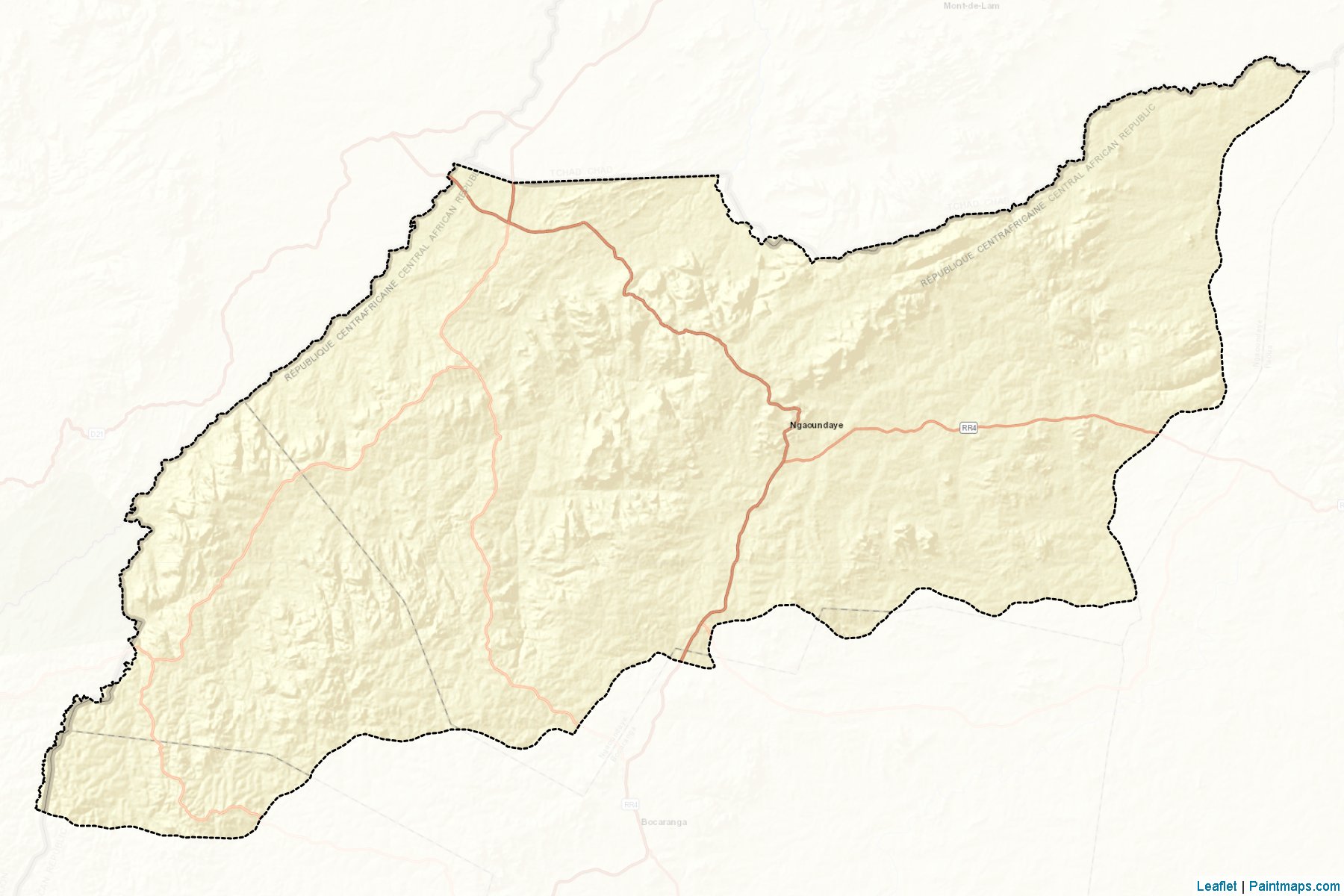 Muestras de recorte de mapas Ngaoundaye (Ouham-Pendé)-2