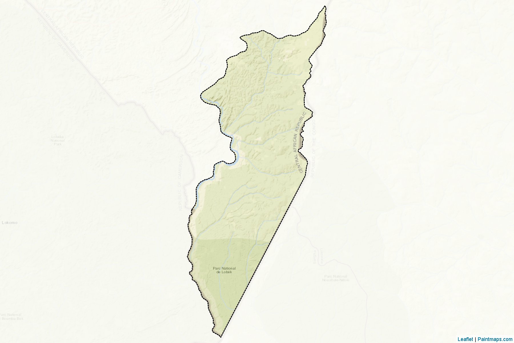 Bayanga (Sangha-Mbaéré Prefecture) Map Cropping Samples-2