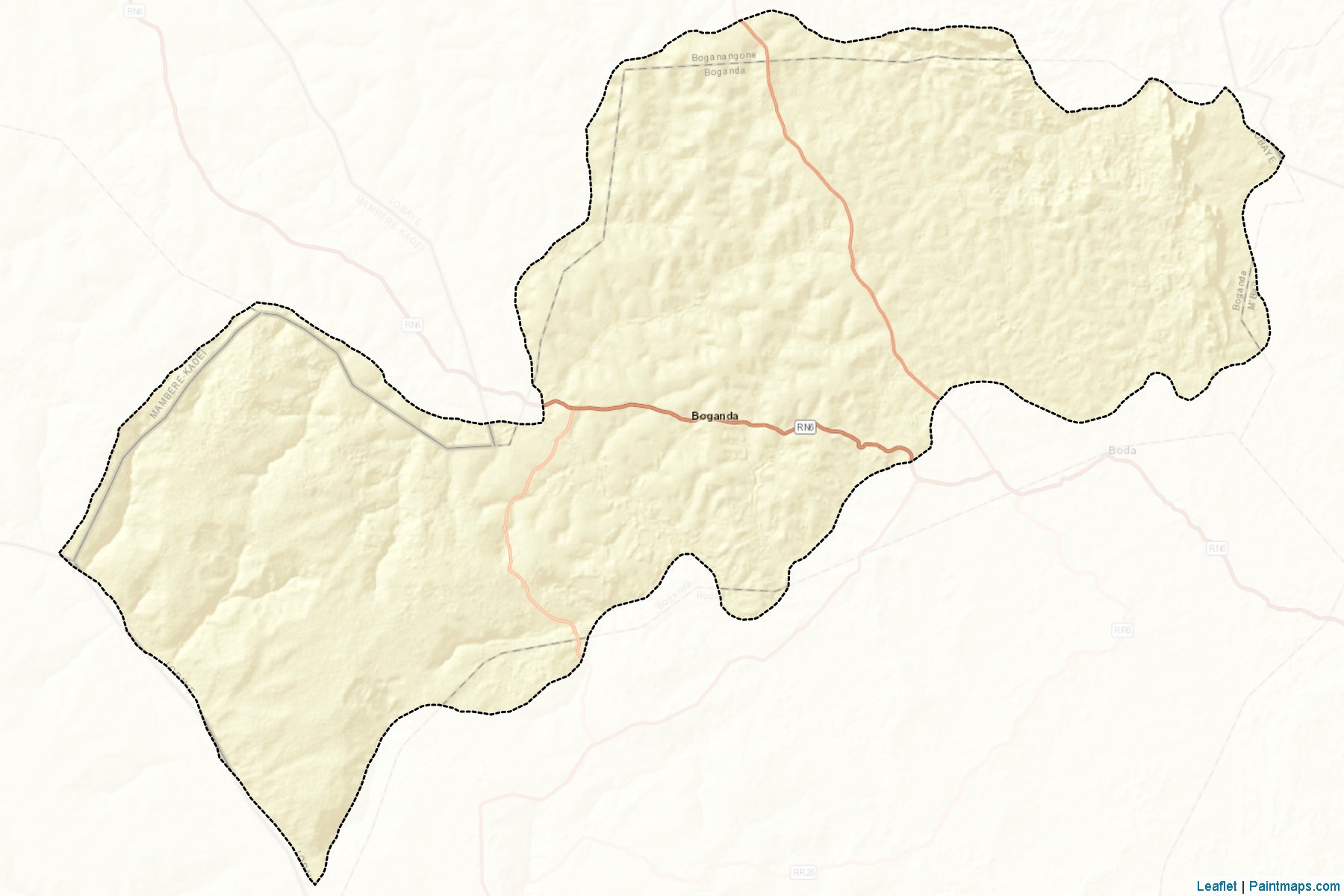 Muestras de recorte de mapas Boganda (Lobaye)-2