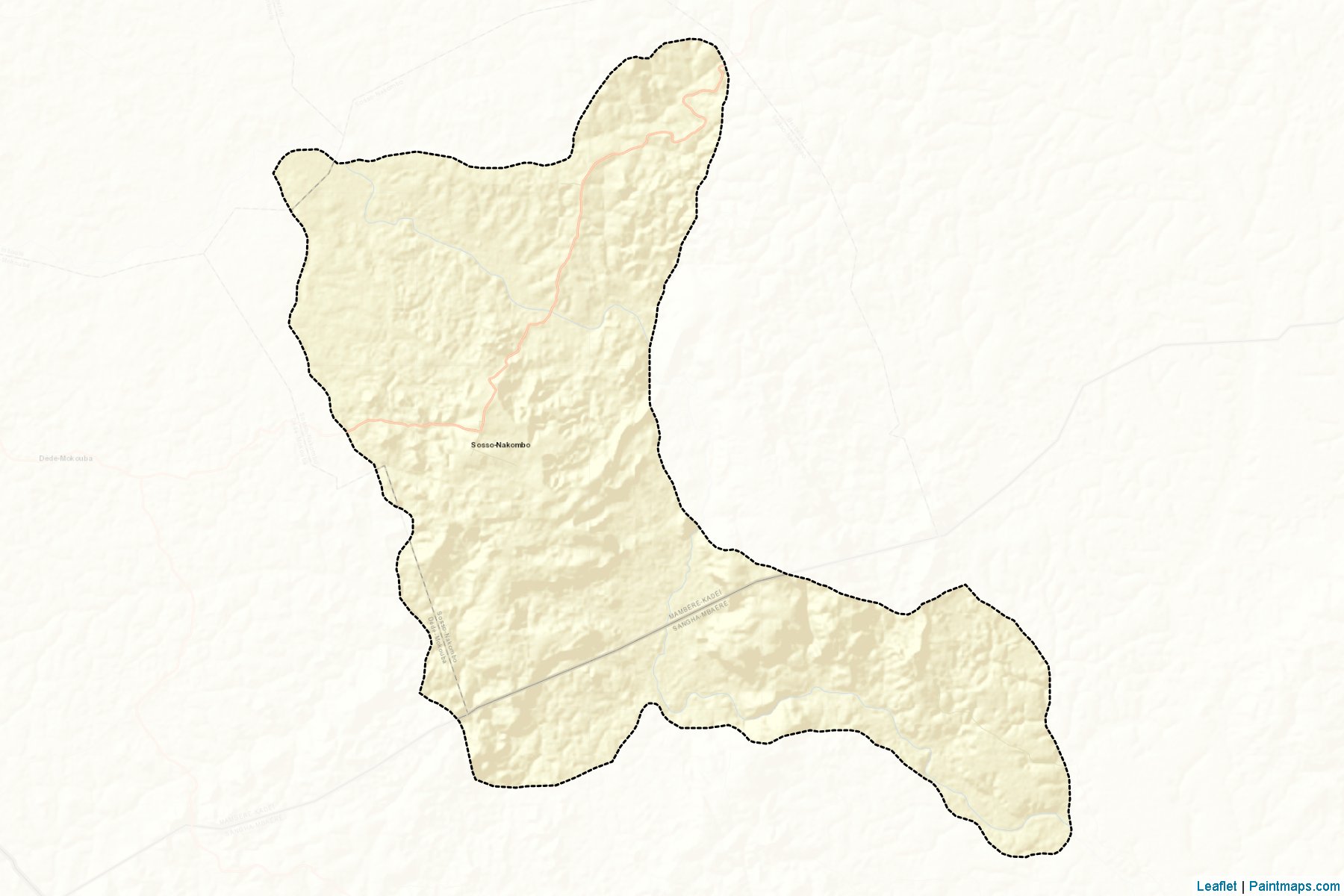 Muestras de recorte de mapas Sosso-Nakombo (Mambéré-Kadéï)-2