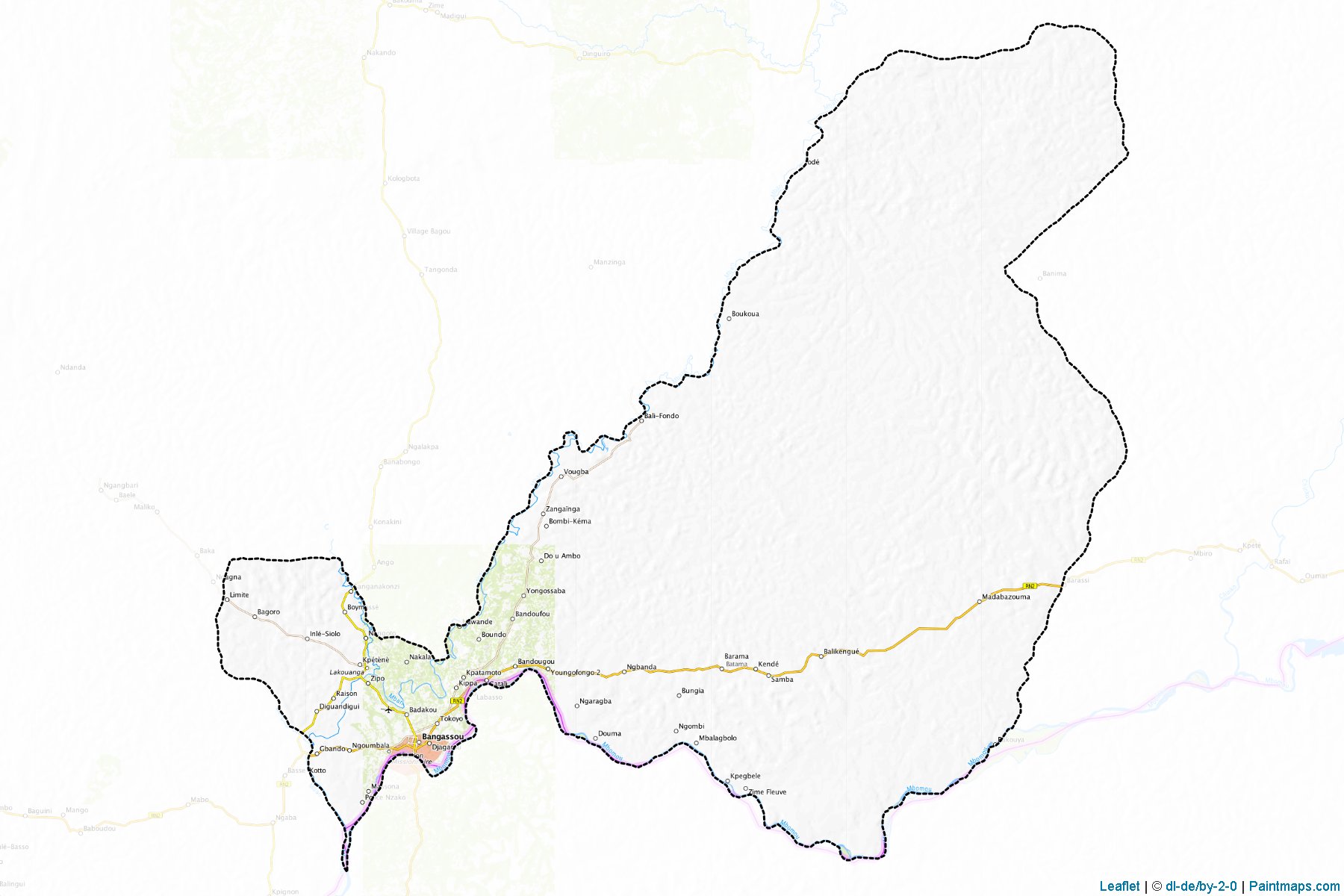 Bangassou (Mbomou) Map Cropping Samples-1