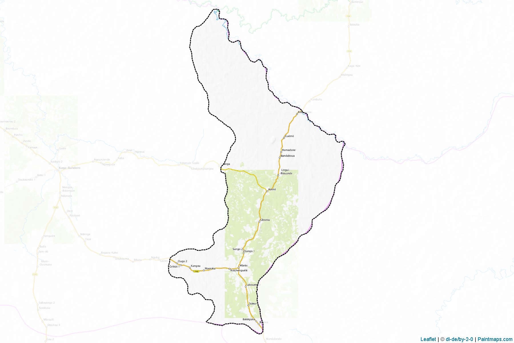 Mbrès (Nana-Grébizi Prefecture) Map Cropping Samples-1