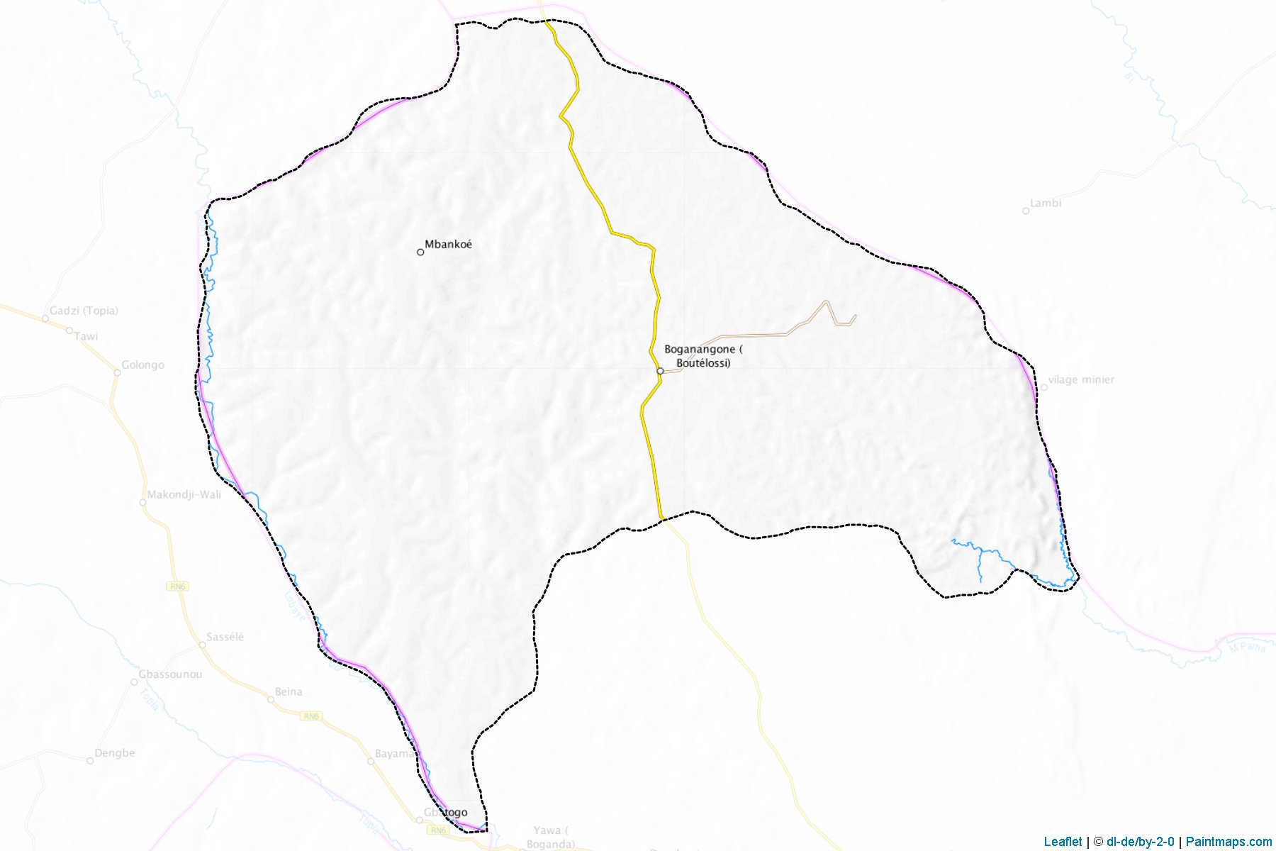 Muestras de recorte de mapas Boganangone (Lobaye)-1