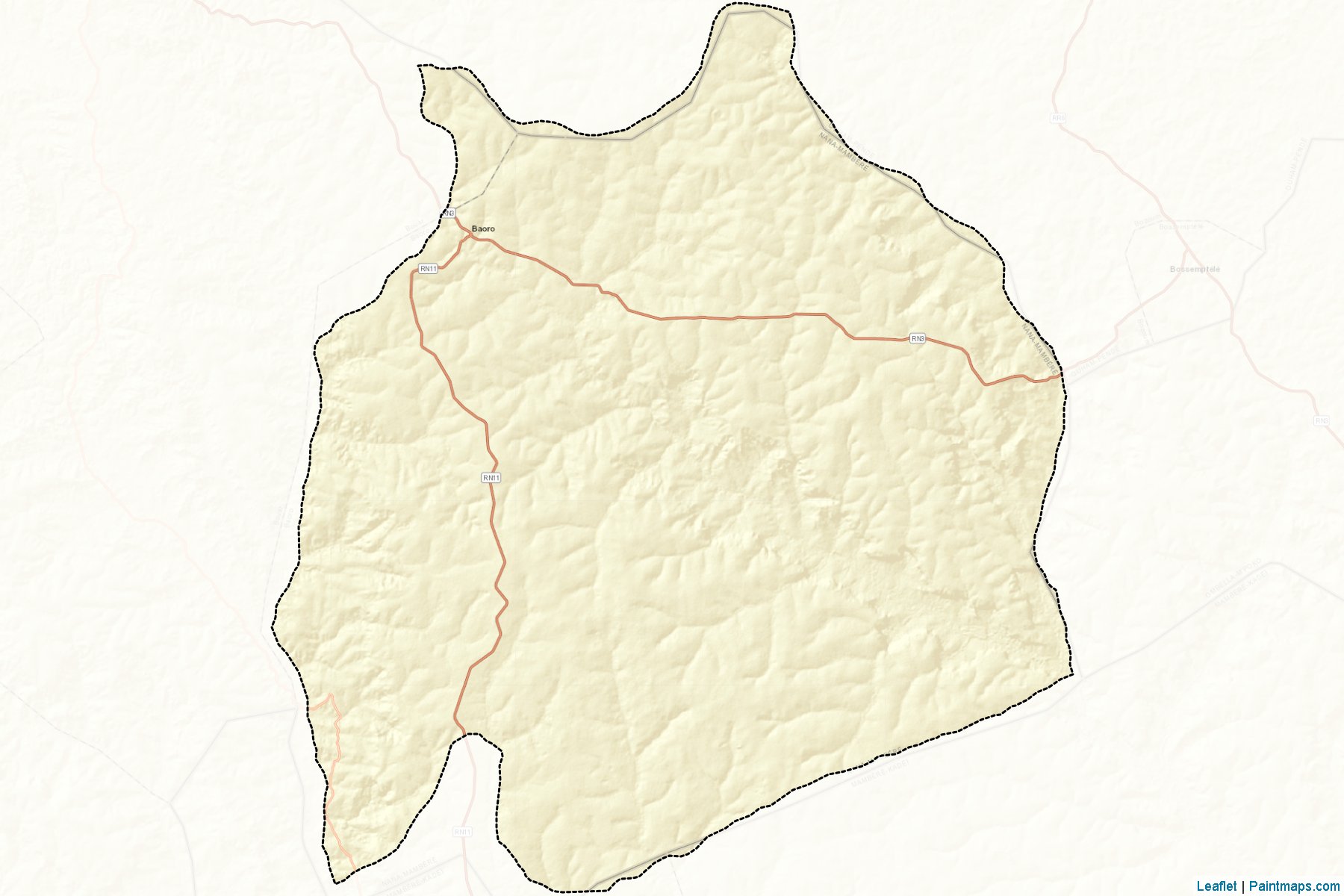 Muestras de recorte de mapas Baoro (Nana-Mambéré)-2