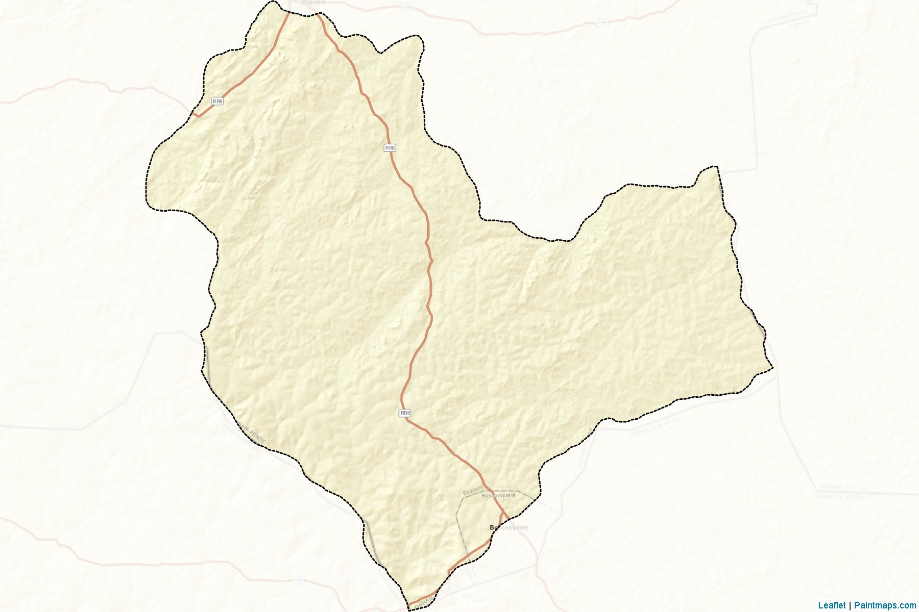 Muestras de recorte de mapas Bossemptele (Ouham-Pendé)-2