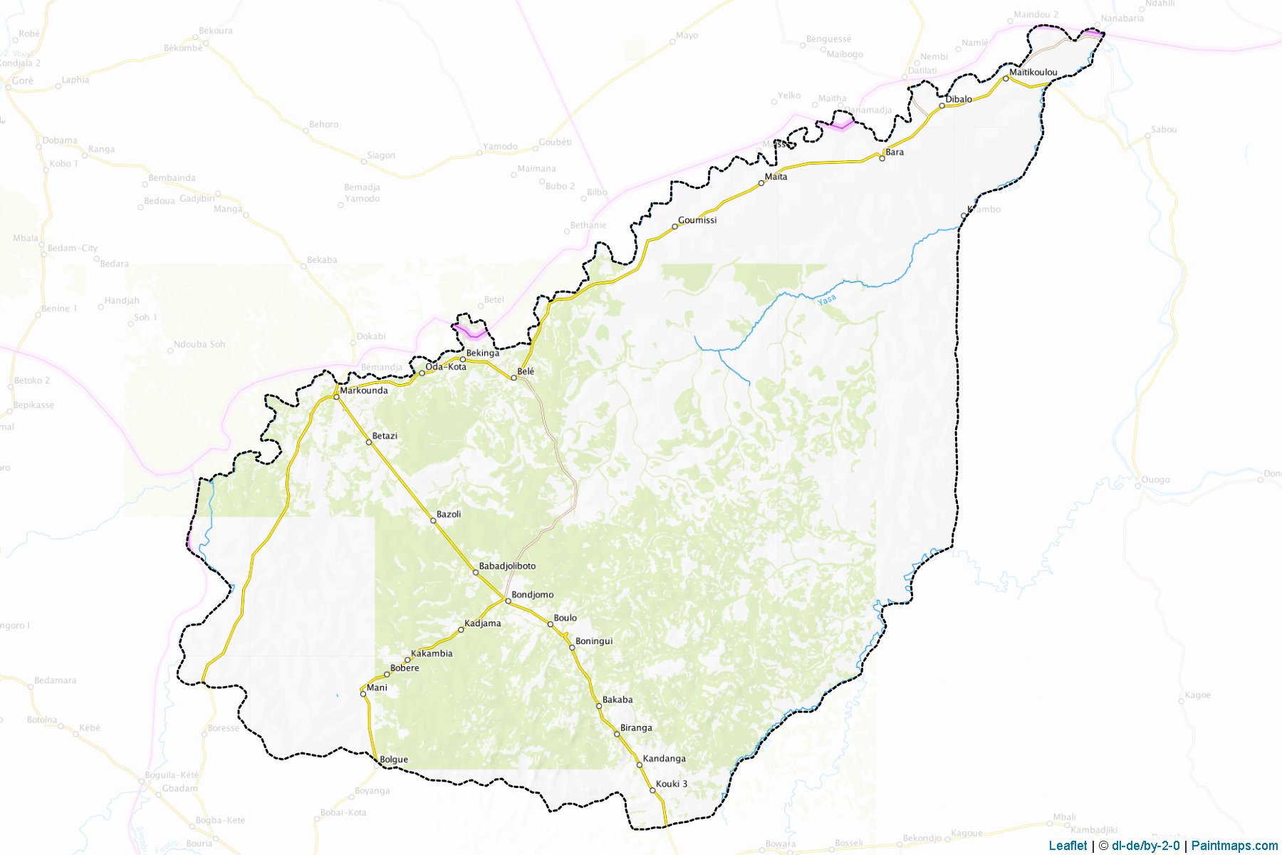 Muestras de recorte de mapas Markounda (Ouham)-1