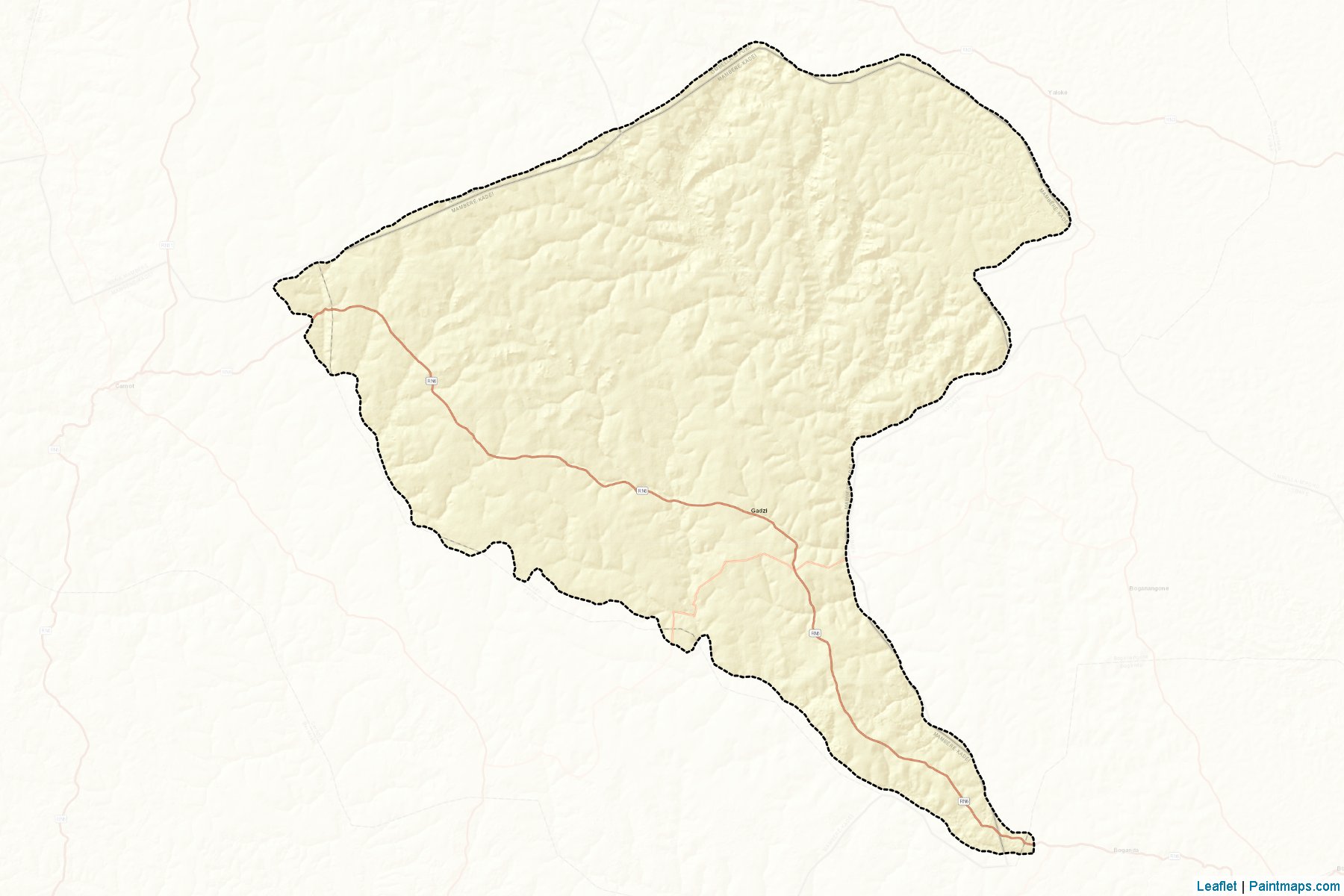 Gadzi (Mambéré-Kadéï Prefecture) Map Cropping Samples-2