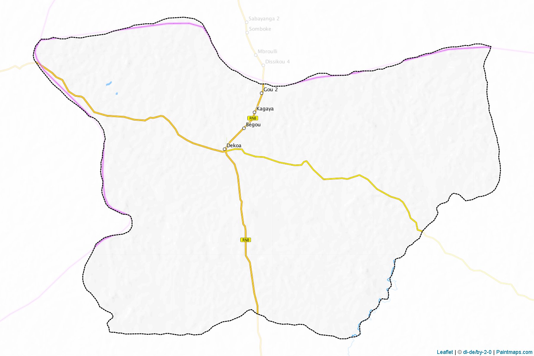 Dékoa (Kémo Prefecture) Map Cropping Samples-1