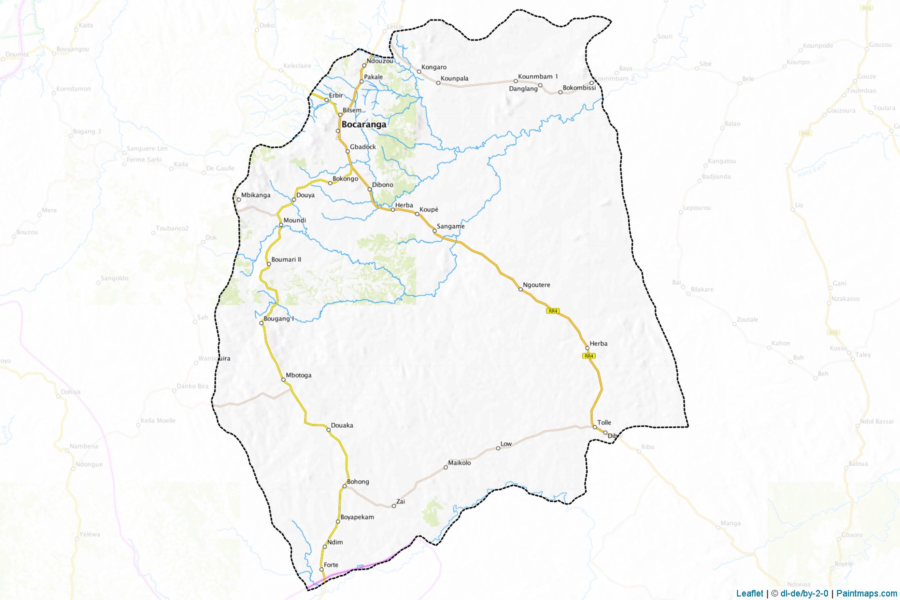 Bocaranga (Ouham-Pendé Prefecture) Map Cropping Samples-1