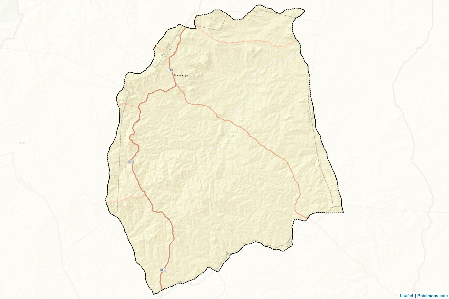 Muestras de recorte de mapas Bocaranga (Ouham-Pendé)-2