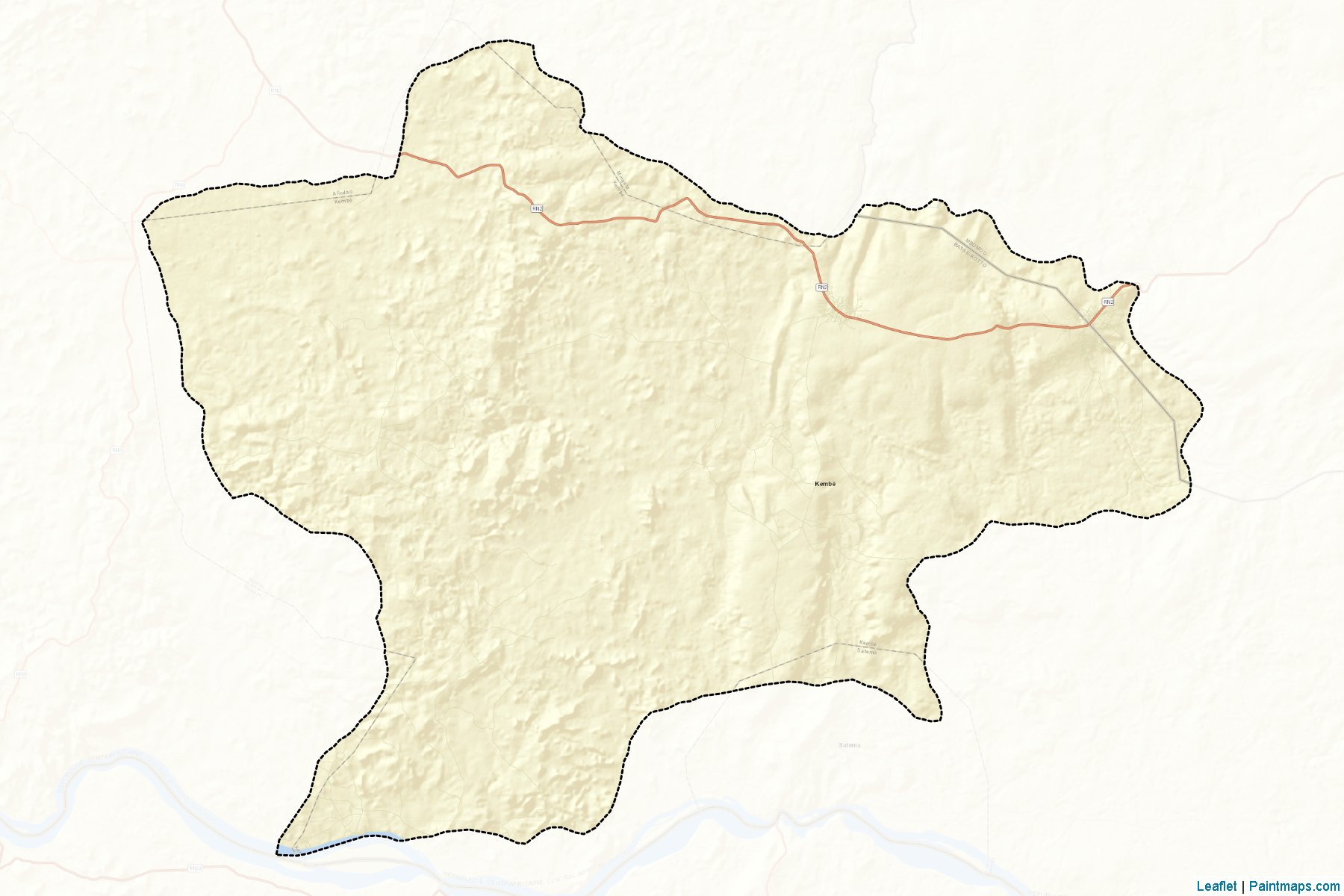 Muestras de recorte de mapas Kembe (Basse-Kotto)-2