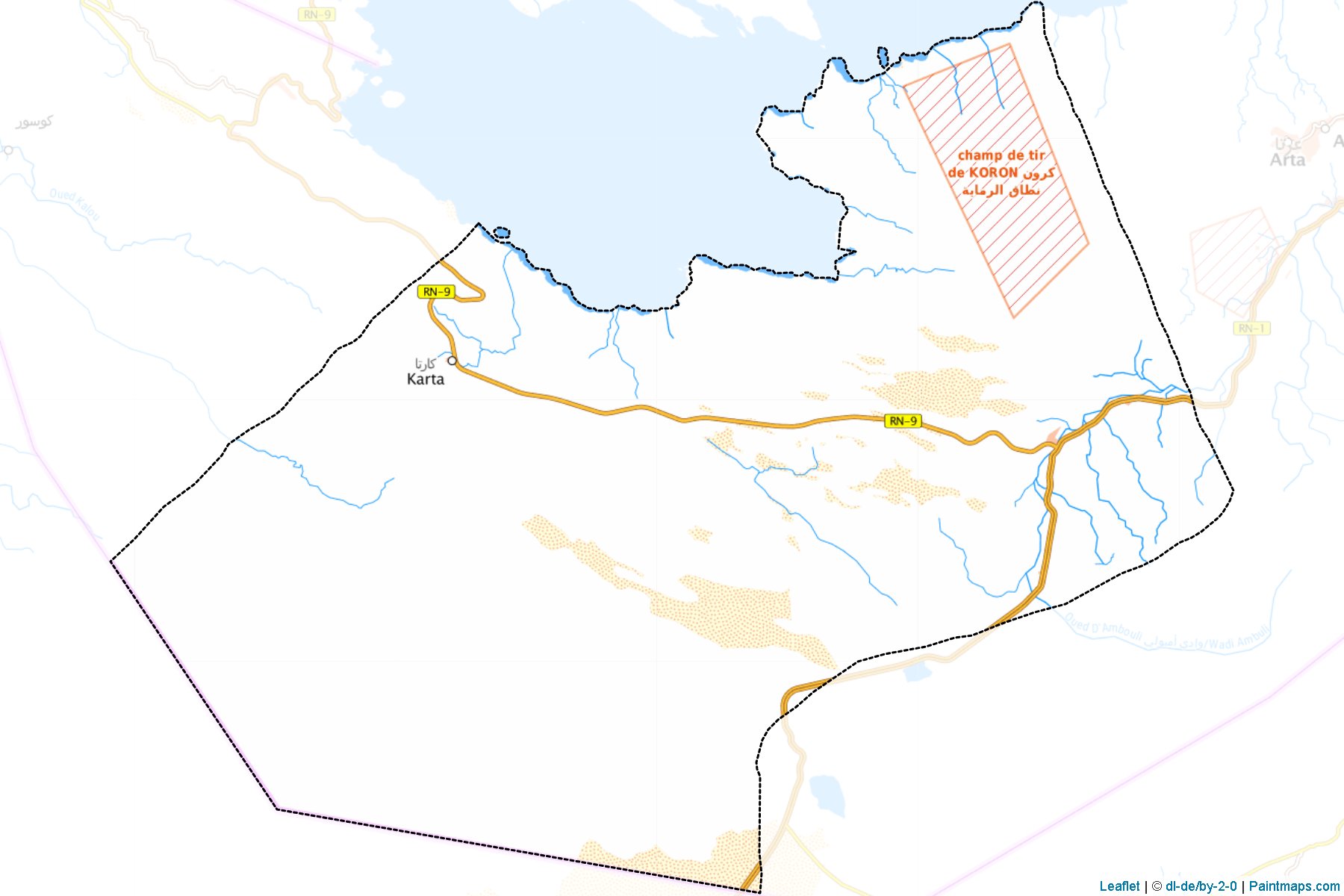 Dikhil (Arta Bölgesi) Haritası Örnekleri-1