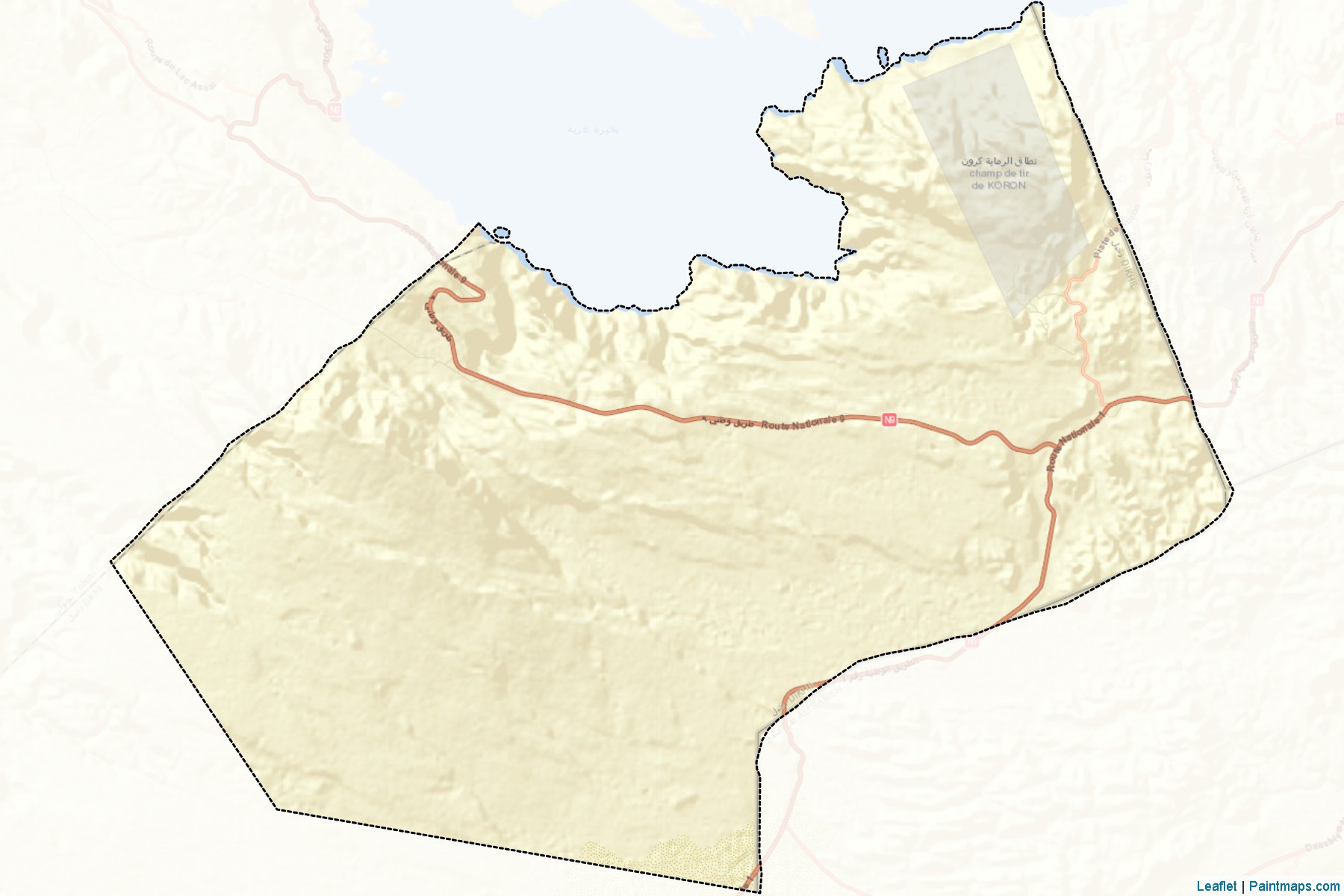 Muestras de recorte de mapas Dikhil (Arta)-2