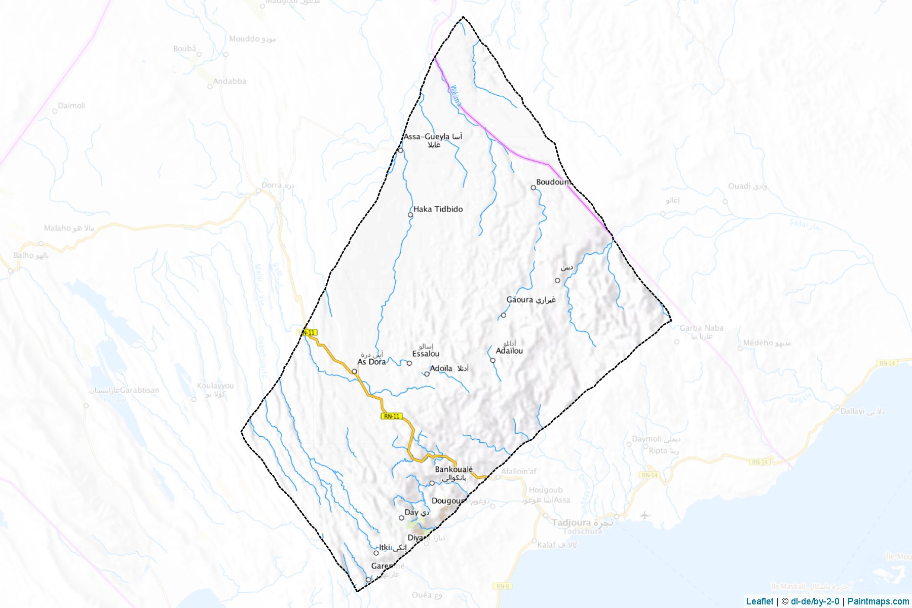 Muestras de recorte de mapas Randa (Tadjourah)-1