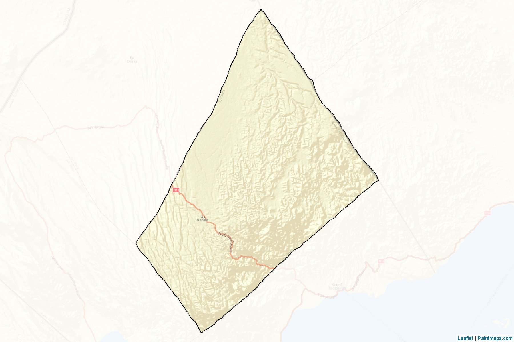 Muestras de recorte de mapas Randa (Tadjourah)-2