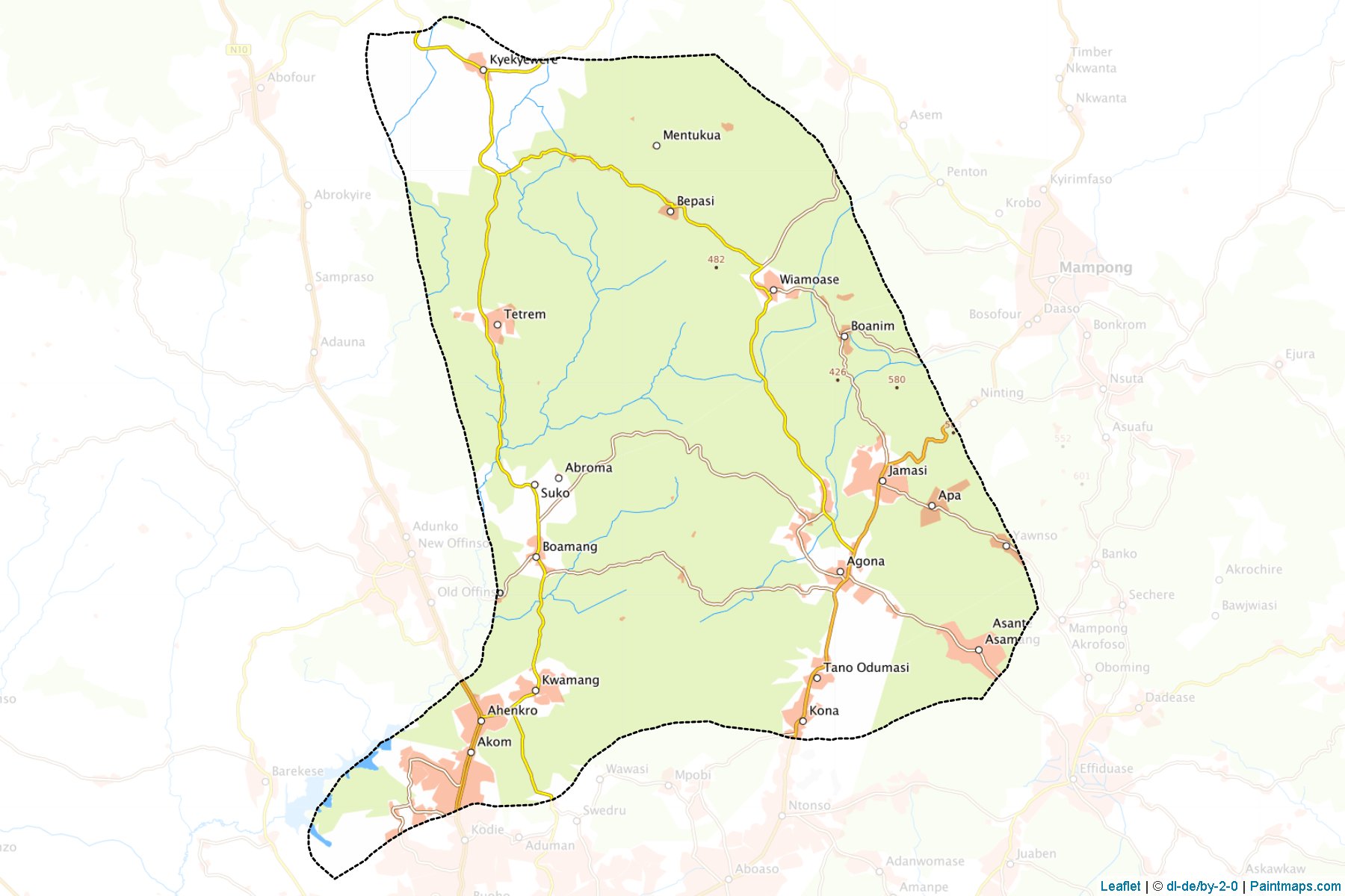 Muestras de recorte de mapas Afigya (Ashanti)-1